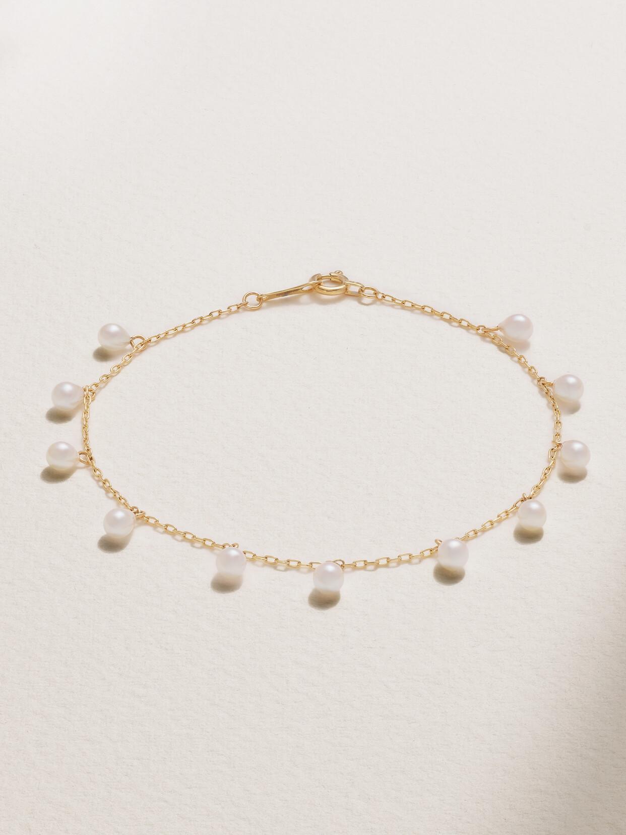 MIZUKI 14-karat Gold Pearl Bracelet Product Image