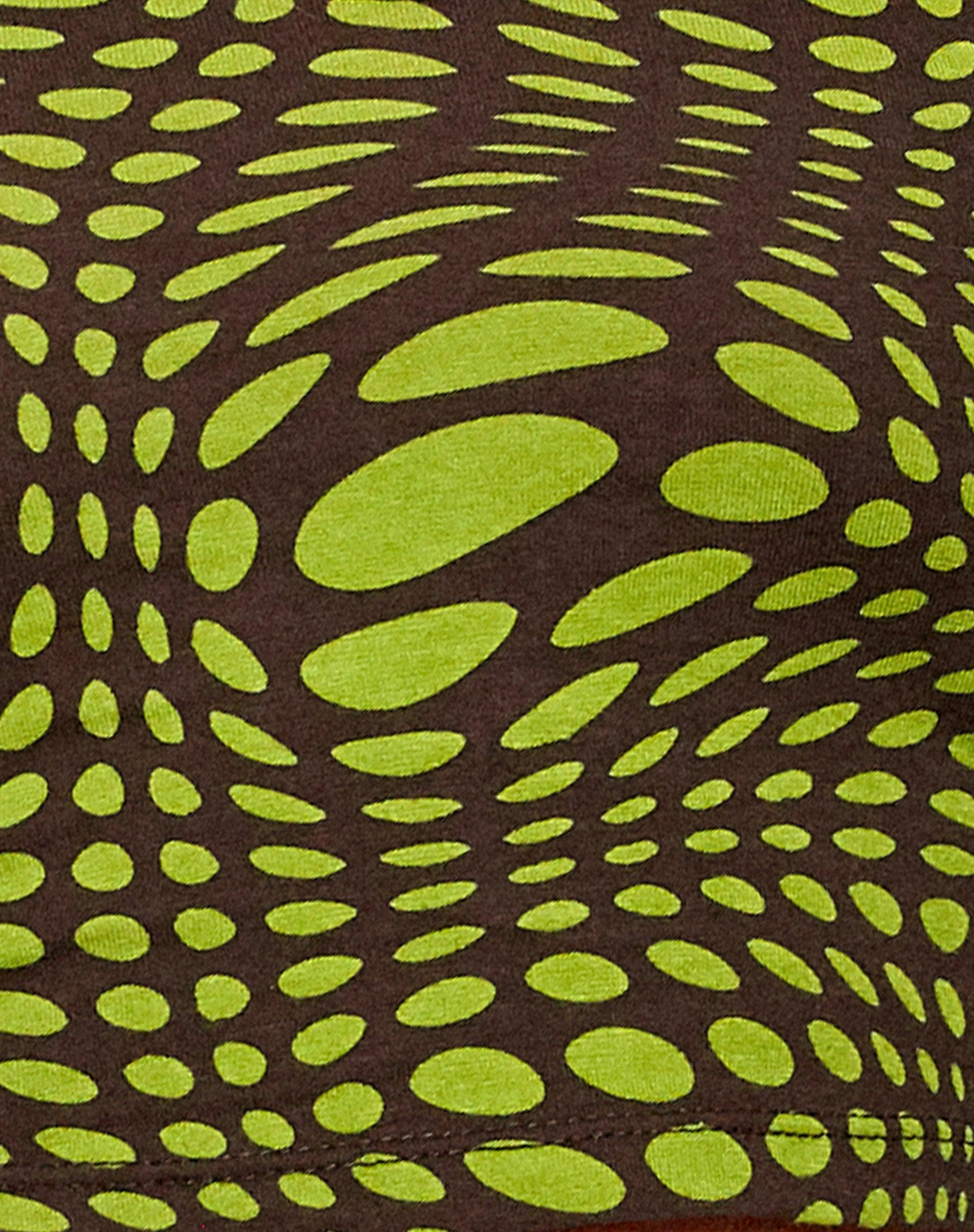 Reis Crop Top in Optic Polka Green Product Image