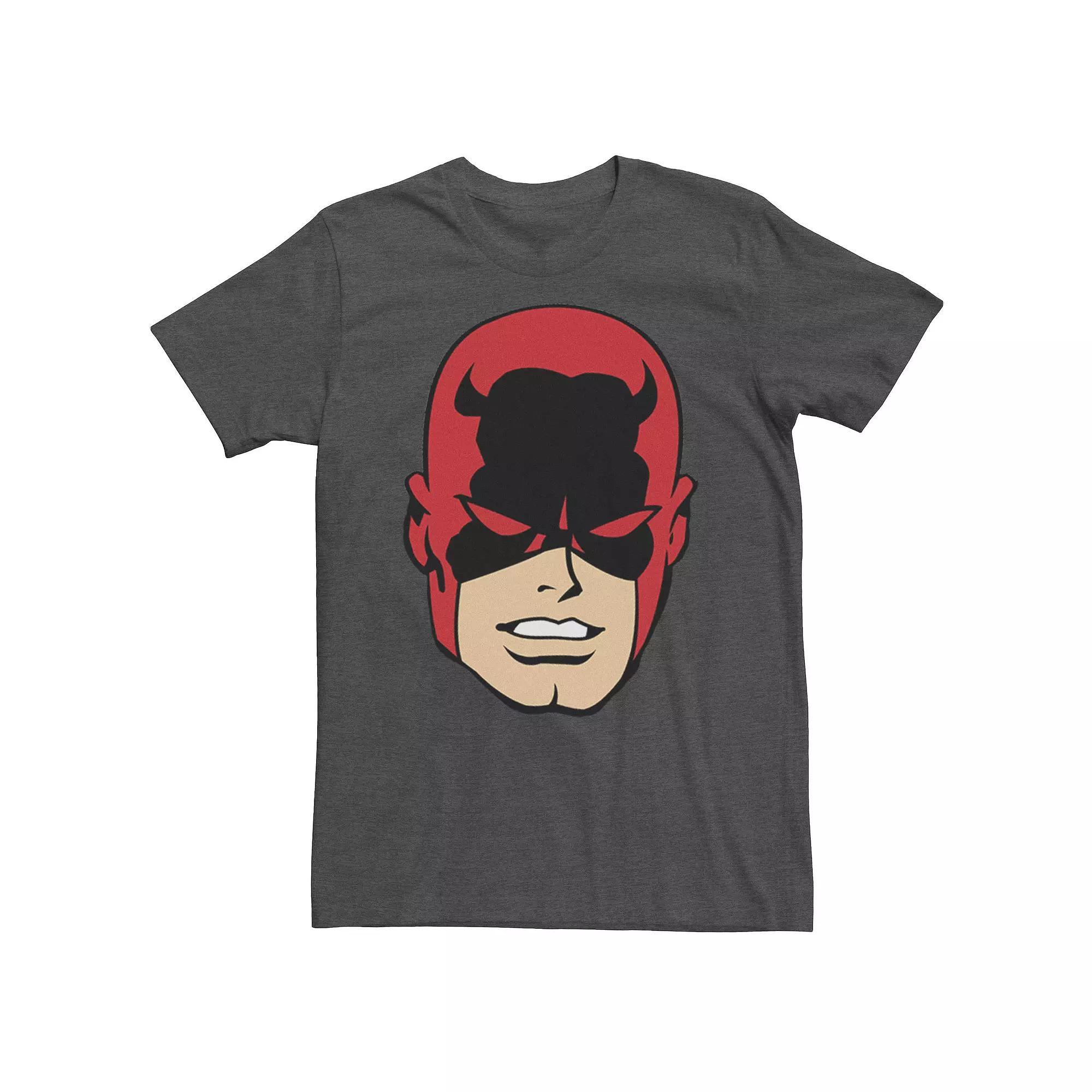 Men's Marvel Daredevil Big Face Graphic Tee, Size: 3XL, Grey Heather Product Image