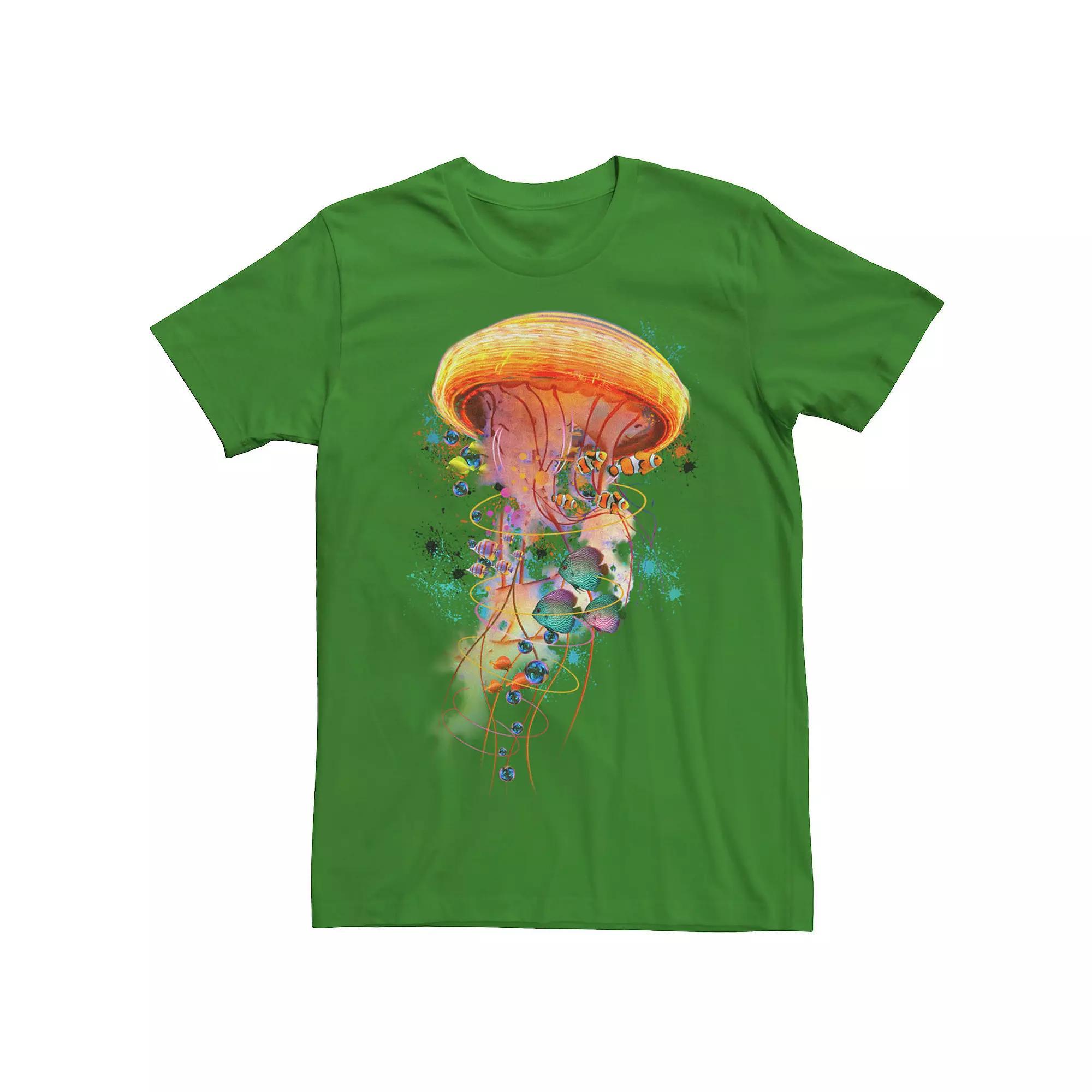 Men's Star Wars The Mandalorioan Grogu Float Album Poster Tee, Size: Medium, Black Product Image