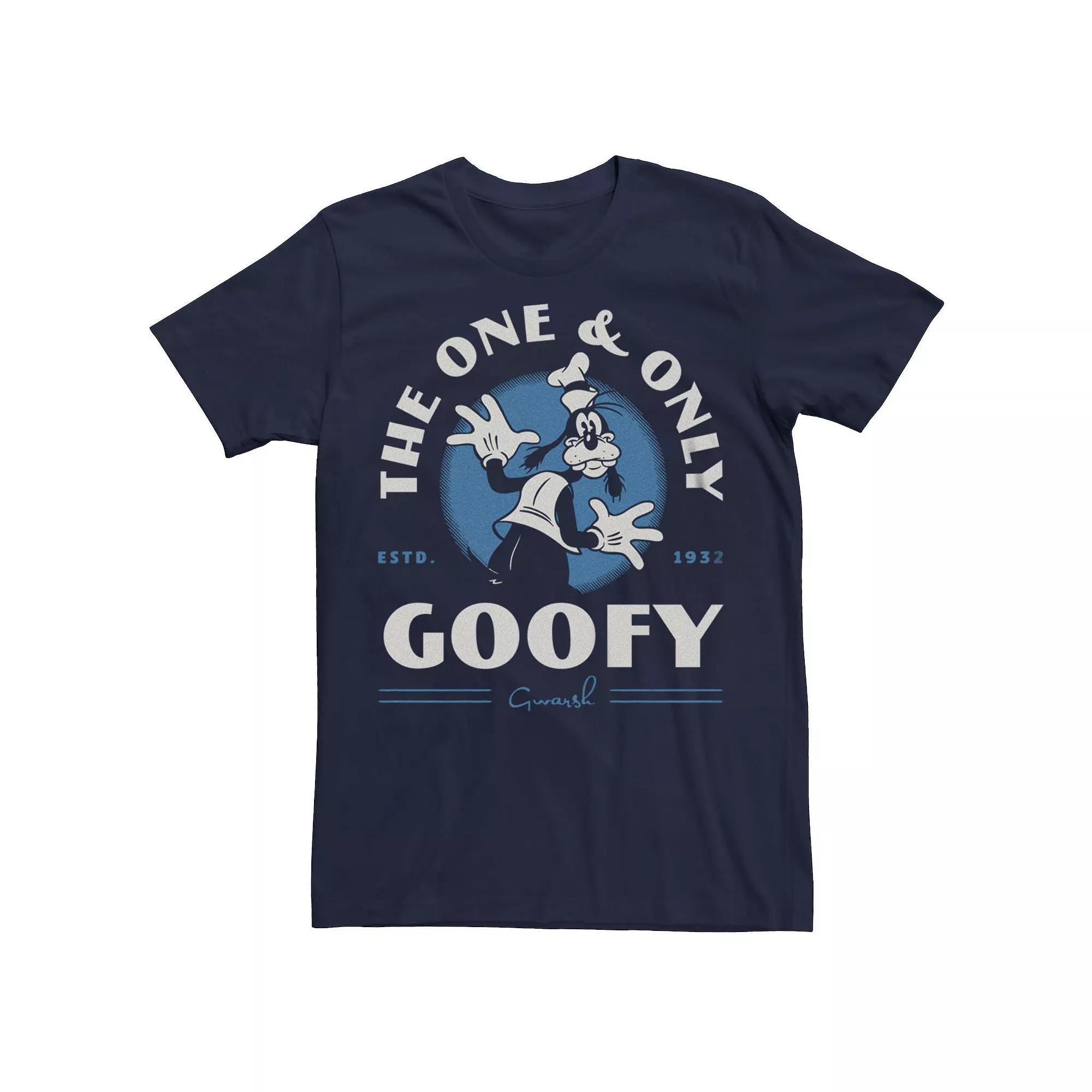 Big & Tall Disney / Pixar Finding Dory Hank "I'm OK With Crazy" Tee, Men's, Size: Large Tall, Navy Grey Product Image