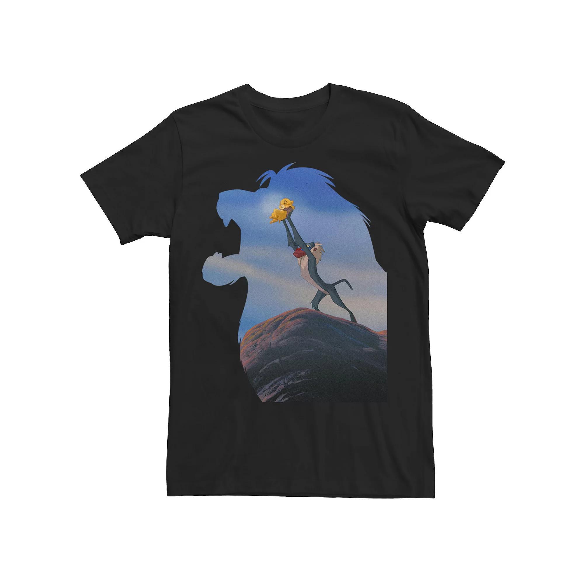 Big & Tall Disney Lion King Rafiki Holding Baby Simba Tee, Men's, Size: XXL Tall, Black Product Image