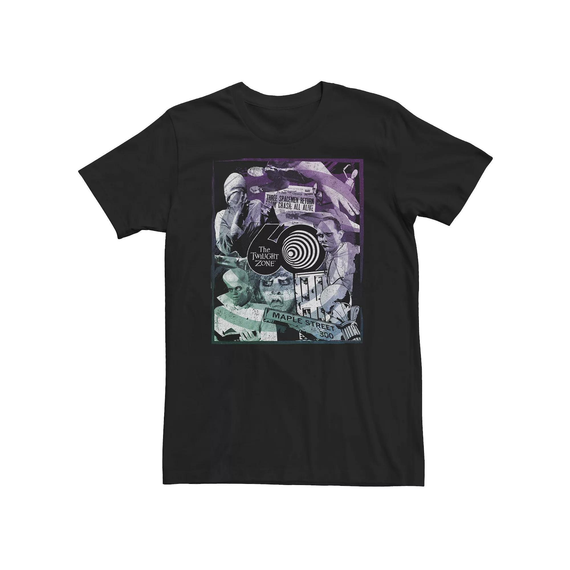 Big & Tall The Twilight Zone 60th Anniversary Collage Tee, Men's, Size: 3XL, Black Product Image