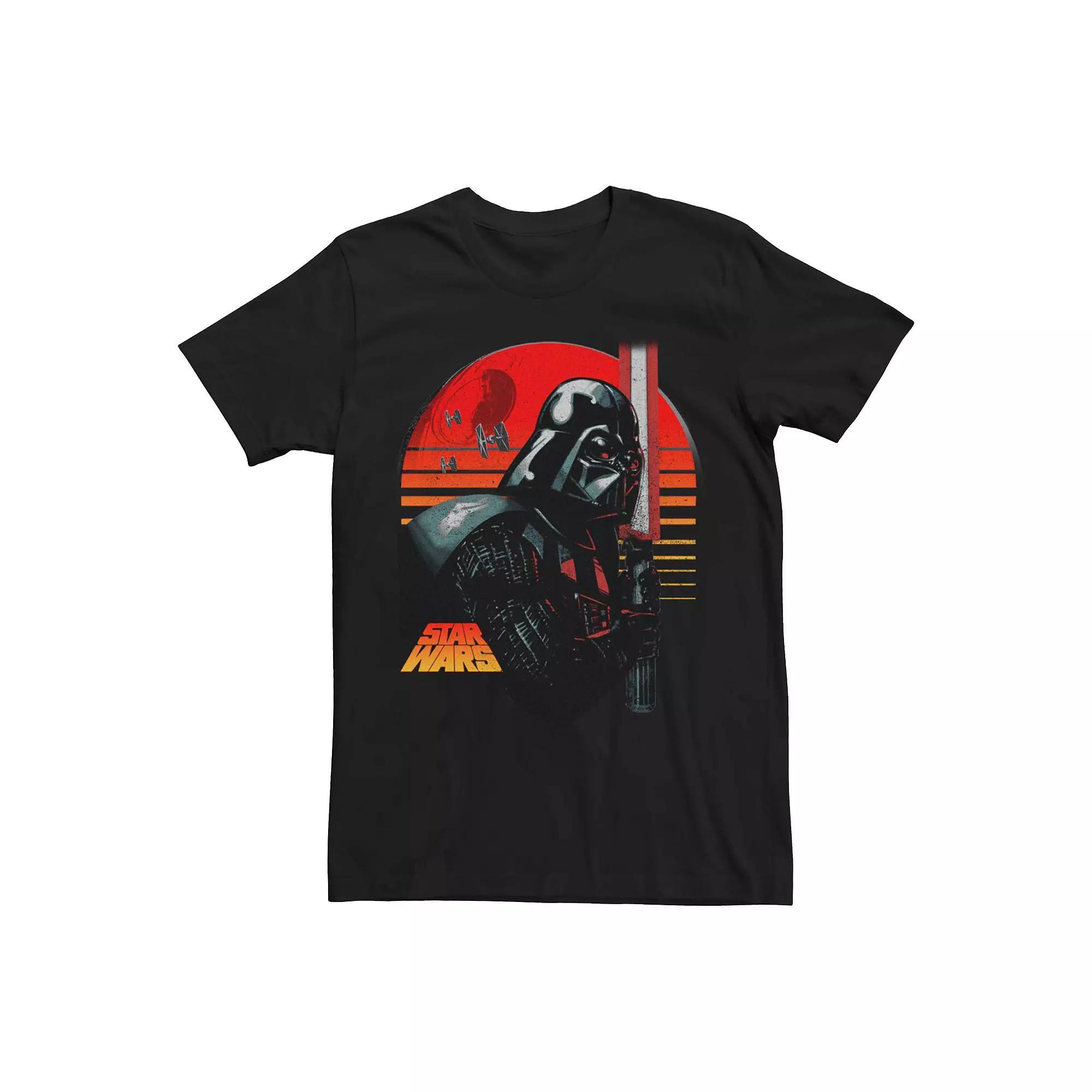 Men's Star Wars Darth Vader Dark Retro Poster Graphic Tee, Size: XL, Black Product Image