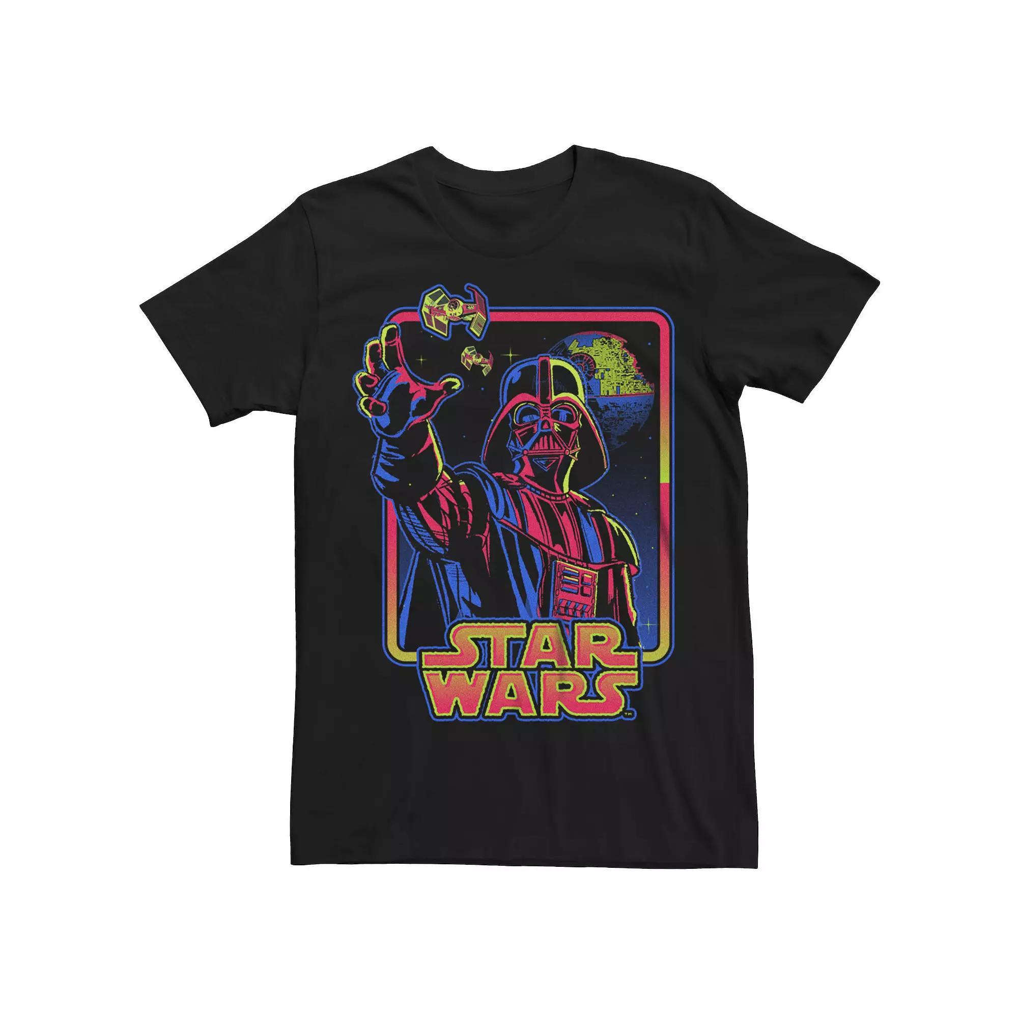 Big & Tall Star Wars Hyper Color Dark Side Tee, Men's, Size: Large Tall, Black Product Image