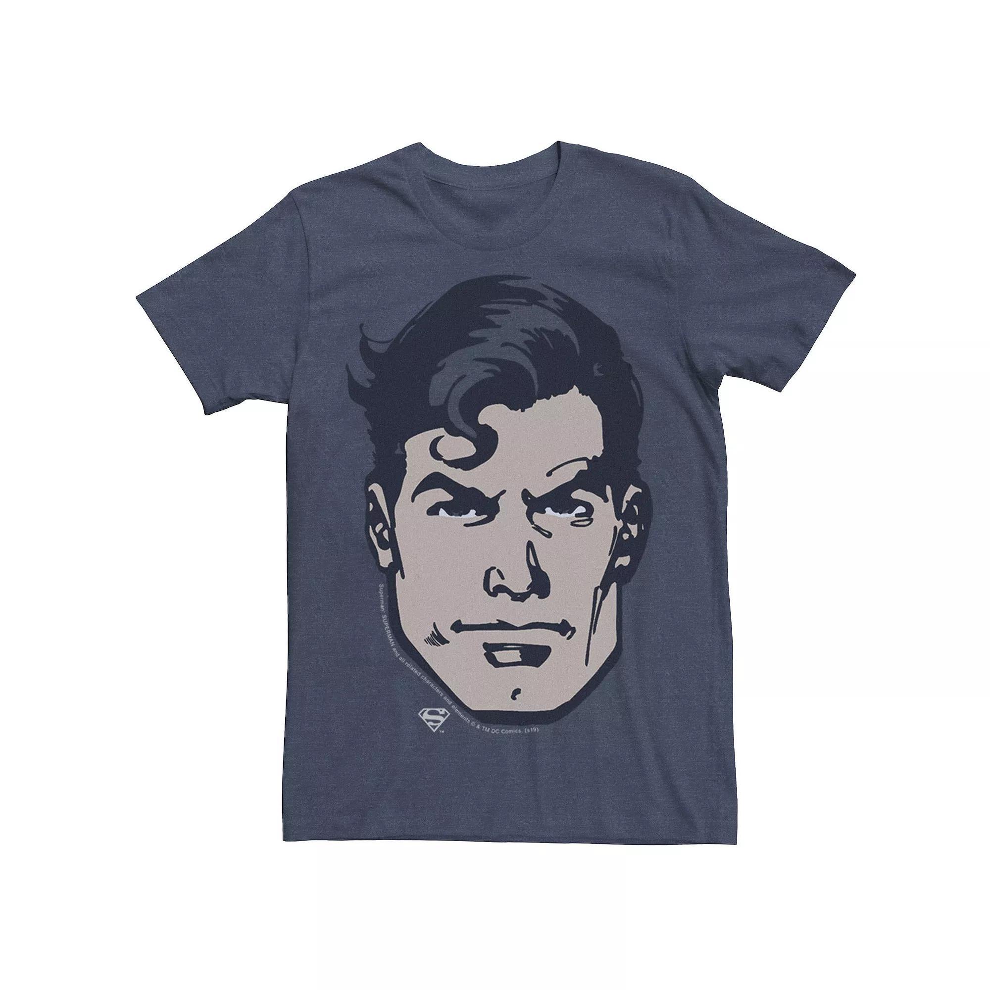 Men's DC Comics Superman Large Chest Portrait Graphic Tee, Size: XXL, Royal Grey Product Image