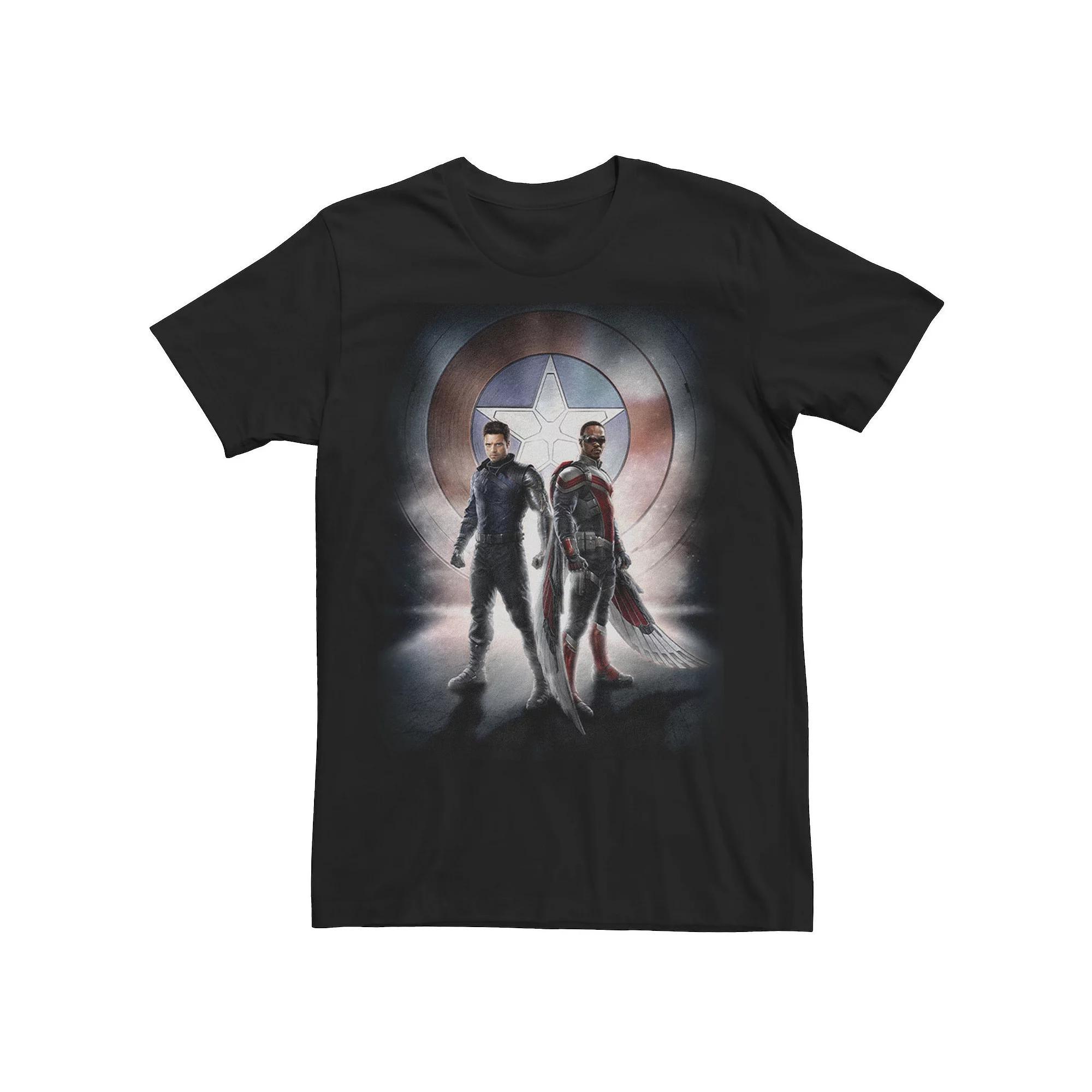 Big & Tall Marvel The Falcon And The Winter Soldier Team Poster Tee, Mens Product Image