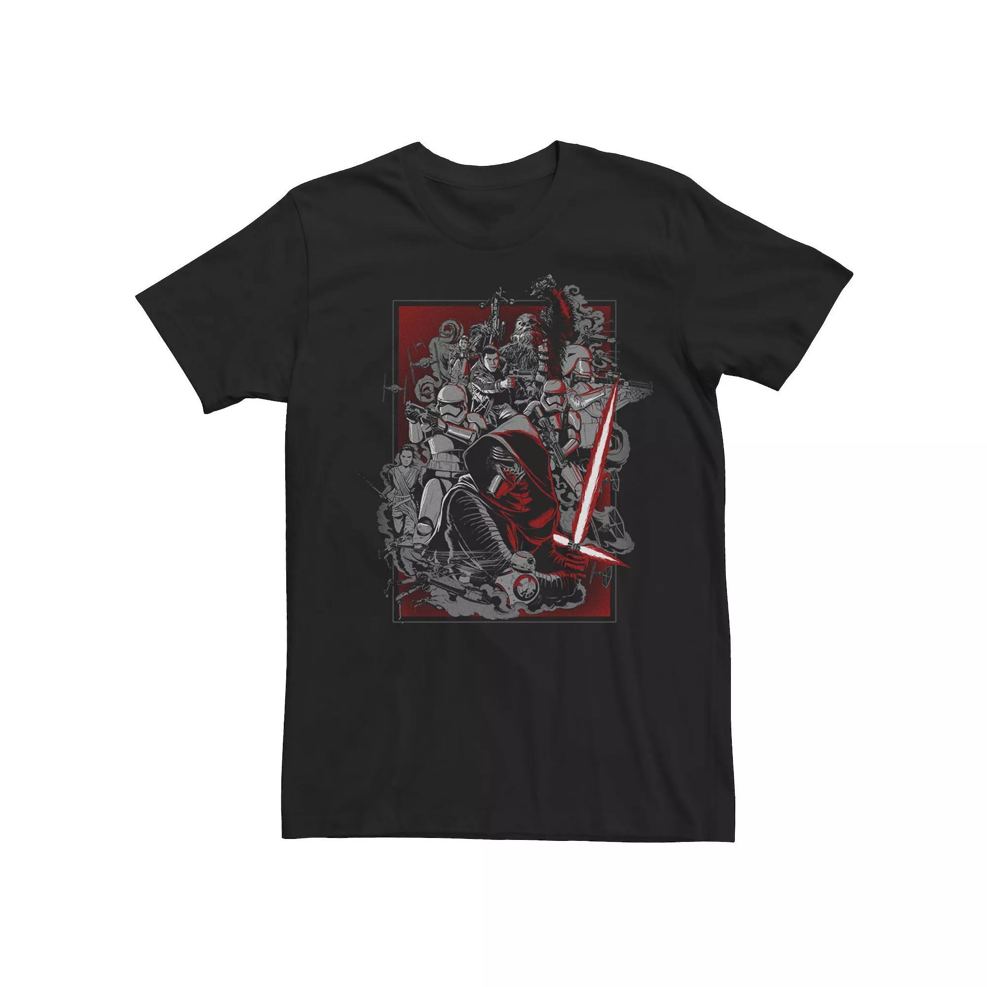 Men's Star Wars The Force Awakens Collage Tee, Size: Medium, Black Product Image