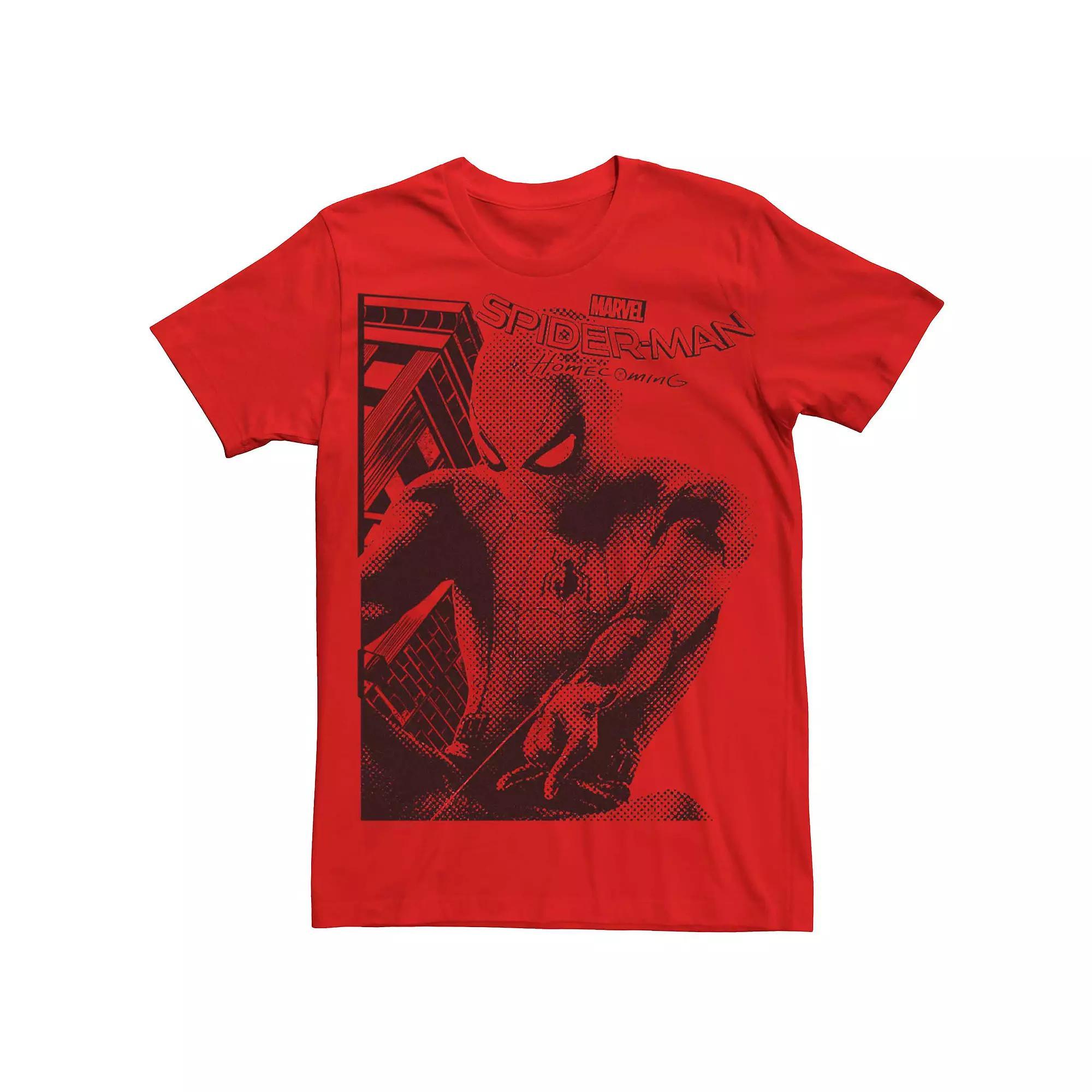 Men's Marvel Spider-Man Retro Comic Character Tee, Size: Large, Red Product Image