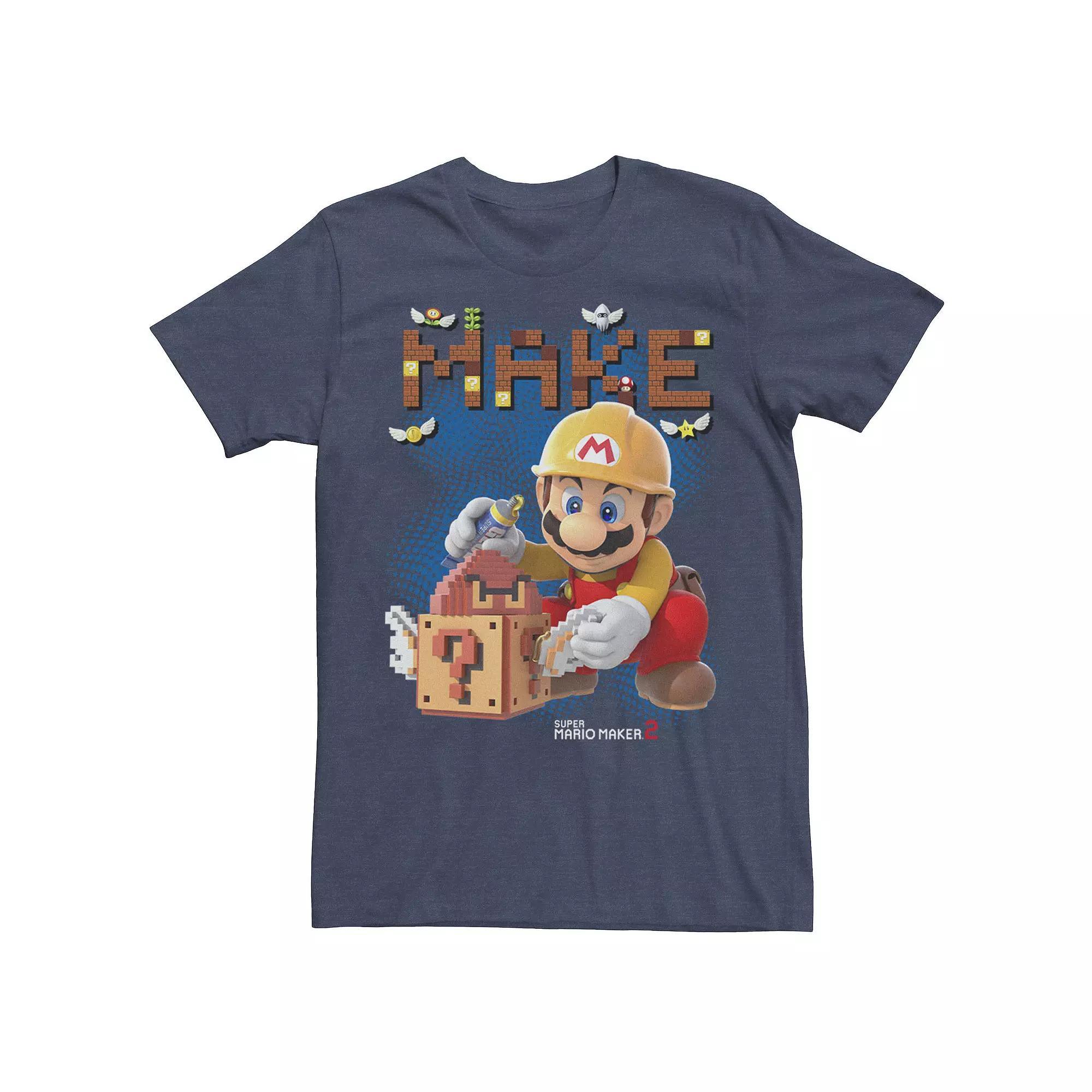 Men's Star Wars R2-D2 Pixelated Tee, Size: Large, Royal Grey Product Image