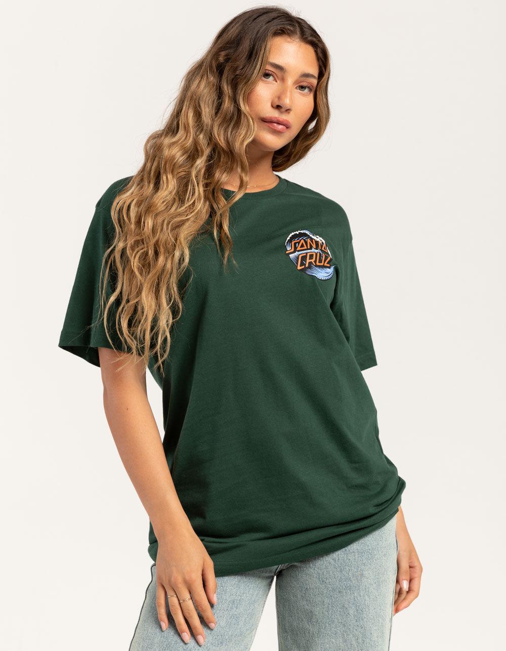 SANTA CRUZ Wave Dot Womens Boyfriend Tee - FOREST Product Image