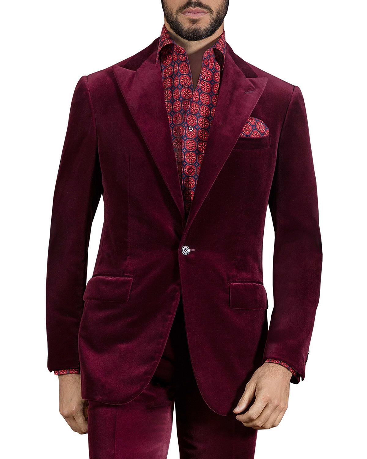 Mens Velvet 2-Button Sport Coat Product Image