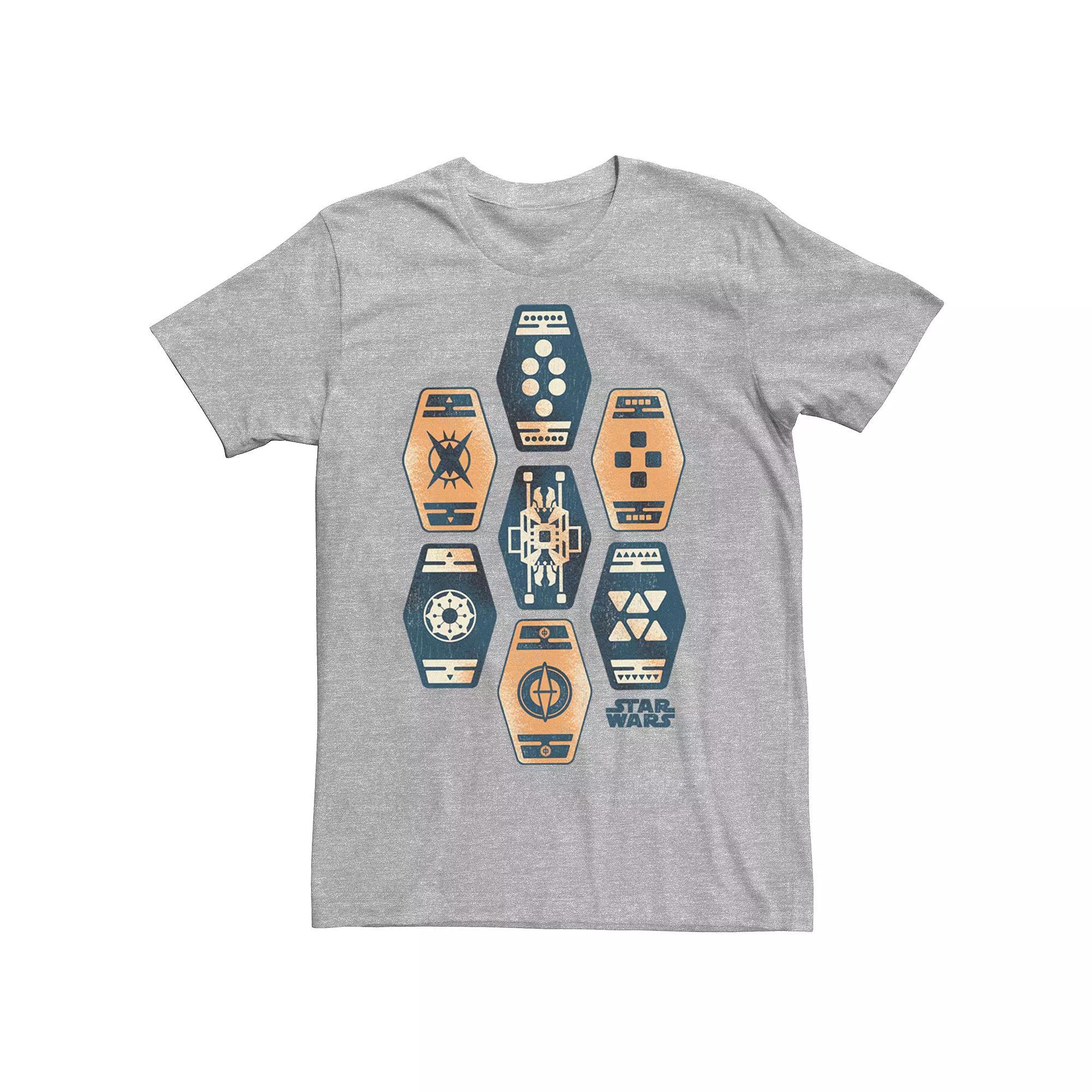 Men's Star Wars Han Solo Sabbacc Tee, Size: XL, Athletic Grey Product Image