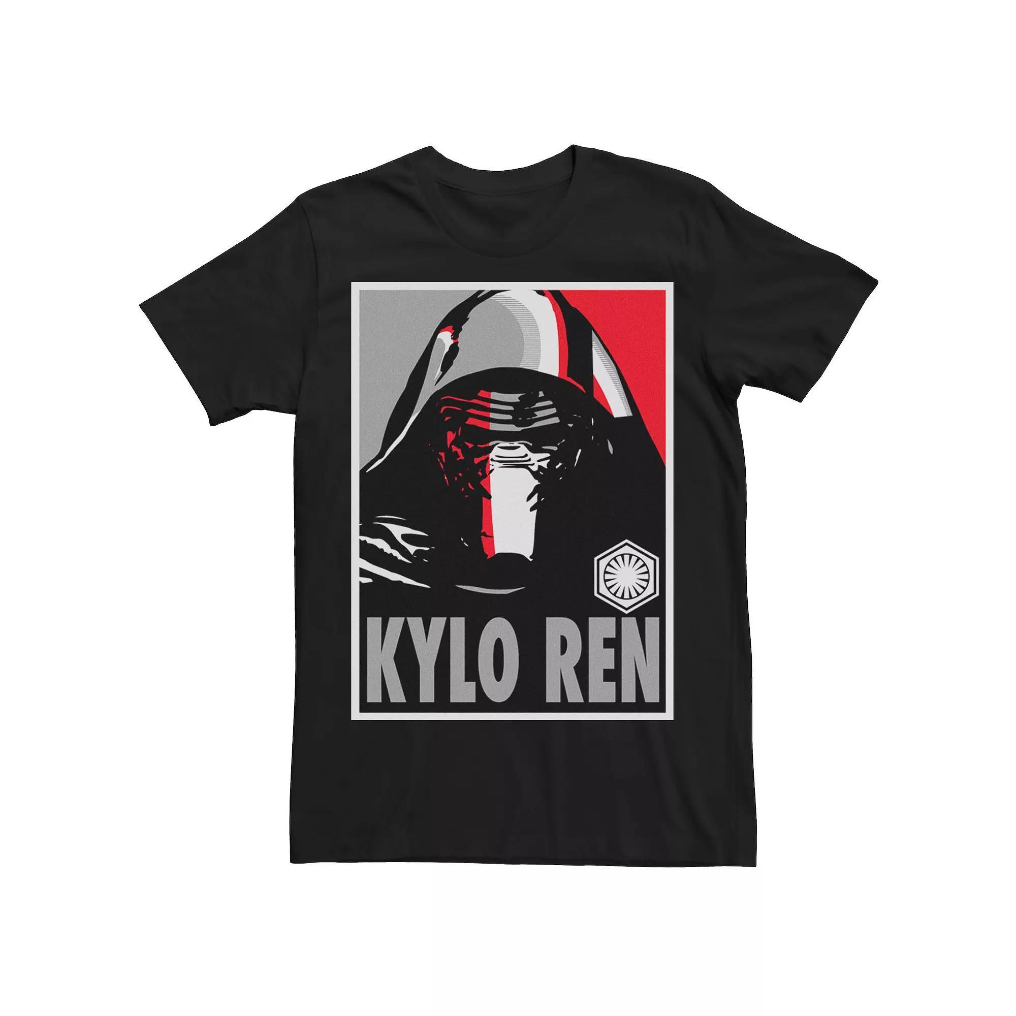 Men's Star Wars The Force Awakens Kylo Ren Poster Tee, Size: XL, Black Product Image