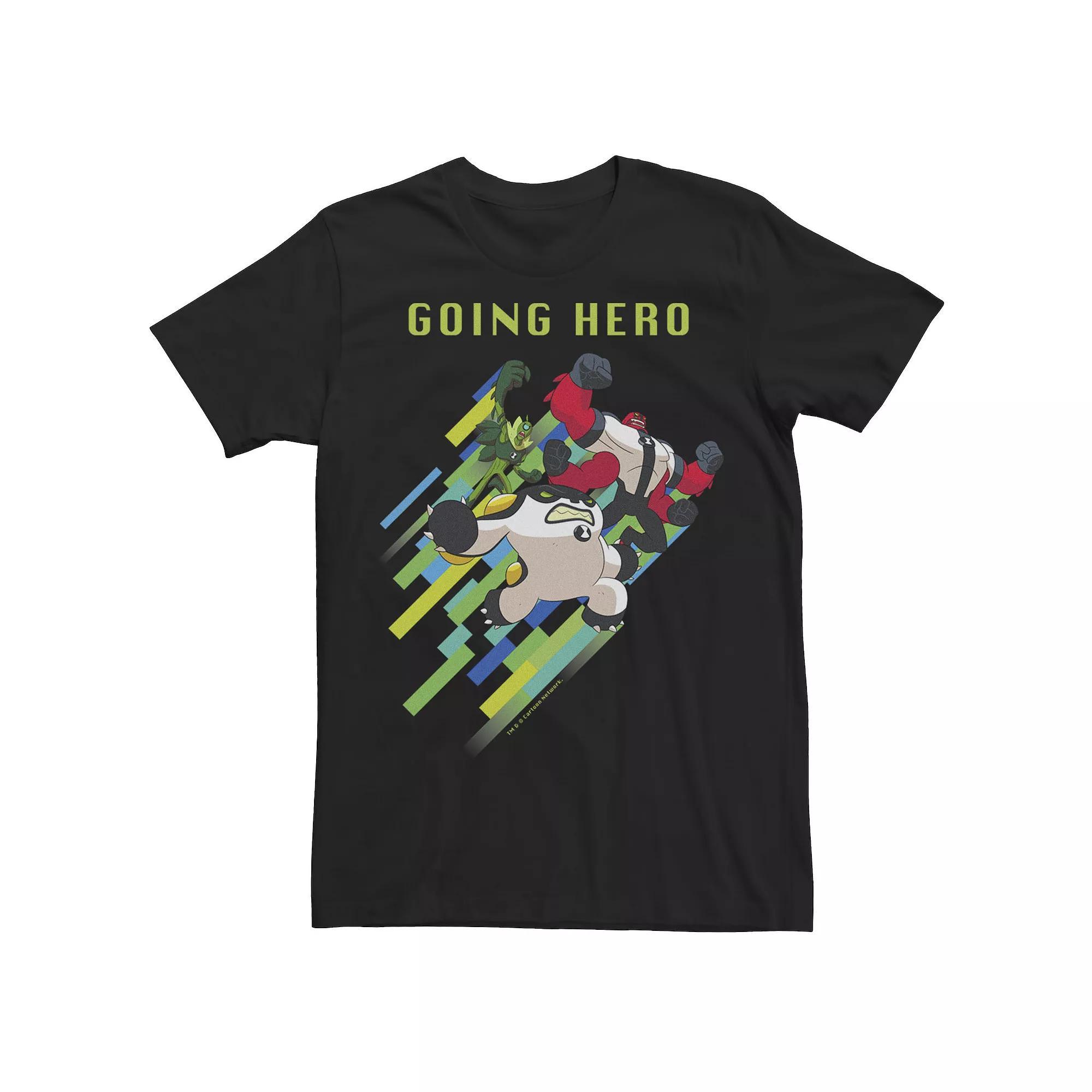 Men's Ben 10 Going Hero Tee, Size: XL, Black Product Image