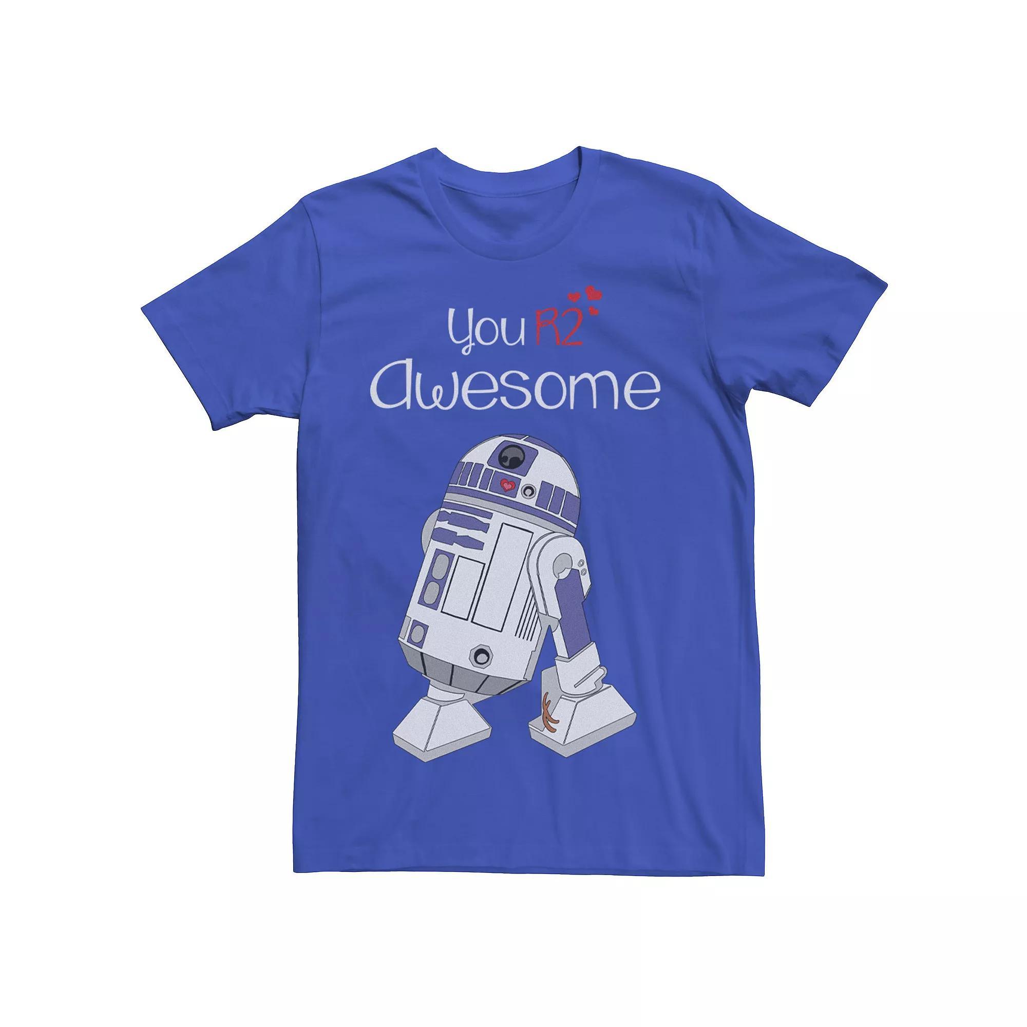 Men's Star Wars R2-D2 Your'e Awesome Graphic Tee, Size: Medium, Royal Product Image