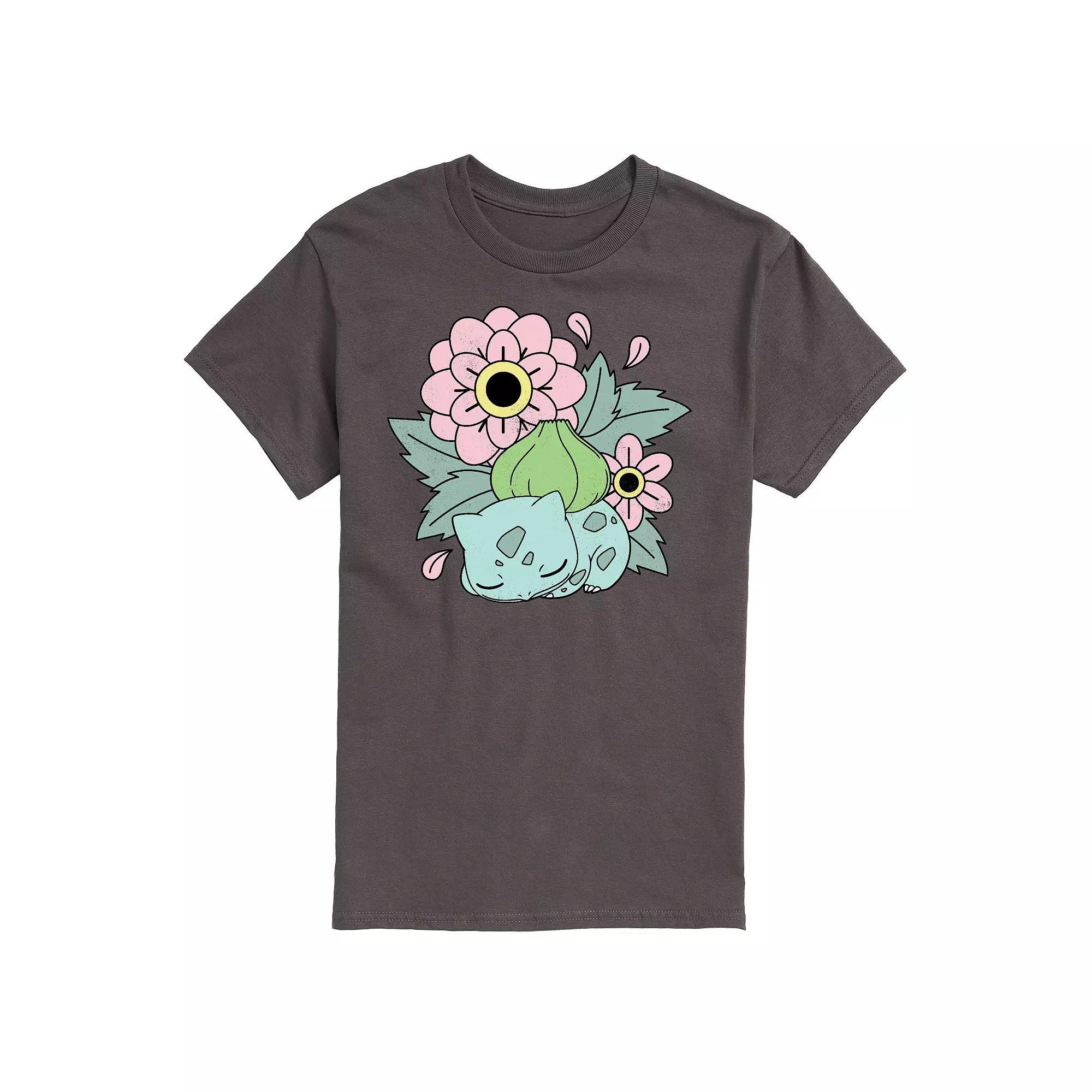 Mens Pokemon Bulba Flowers Tee Product Image