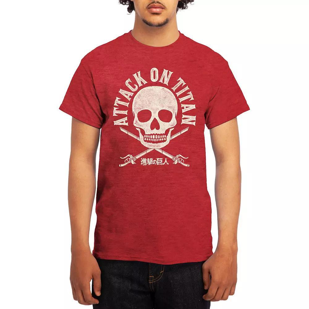 Men's Attack on Titan Red Titan Versus Titan Tee, Boy's, Size: Medium, Blue Product Image