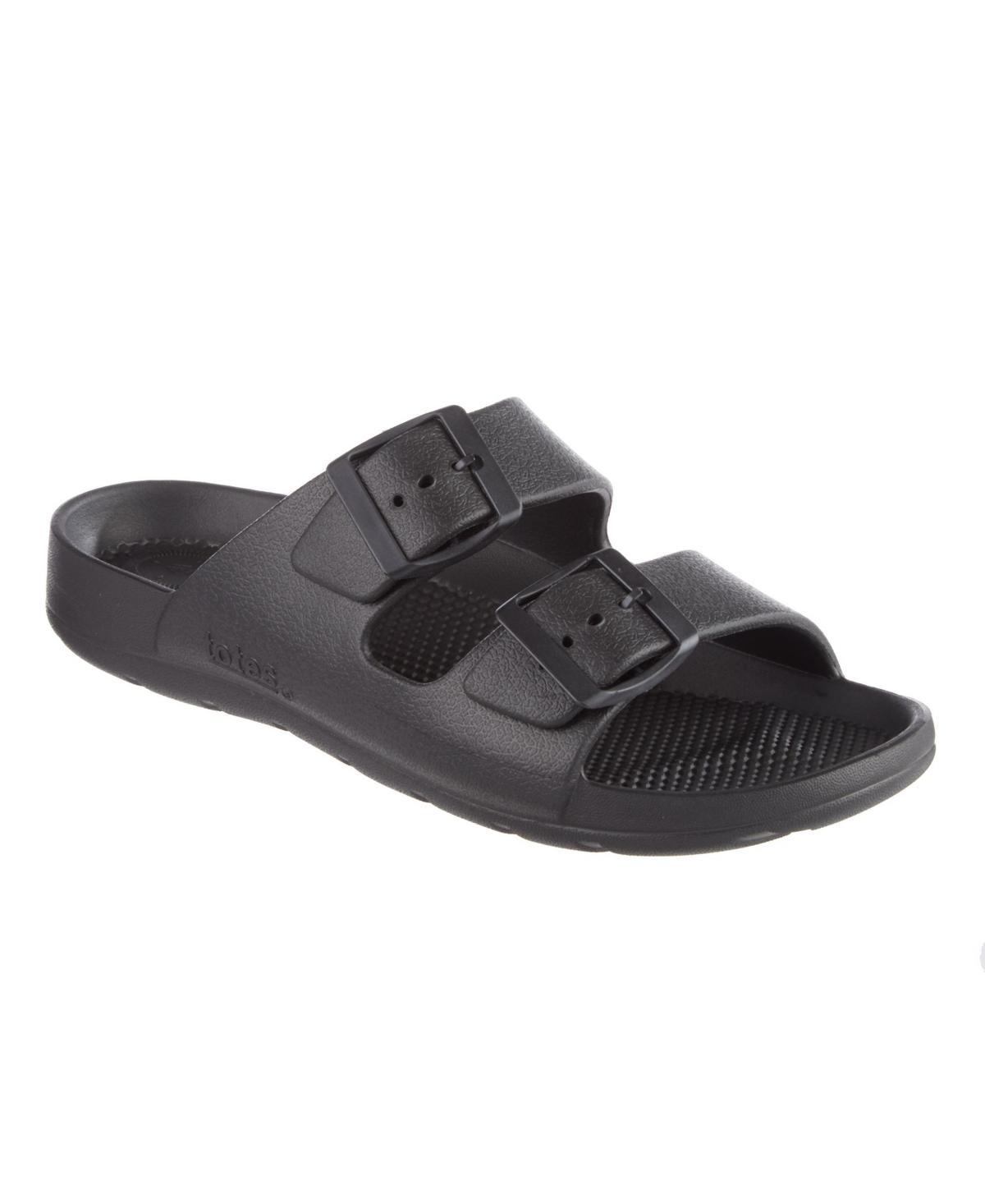 totes Women's Everywear® Double Buckle Adjustable Slide Sandals, Size: 8, Navy Blue Product Image