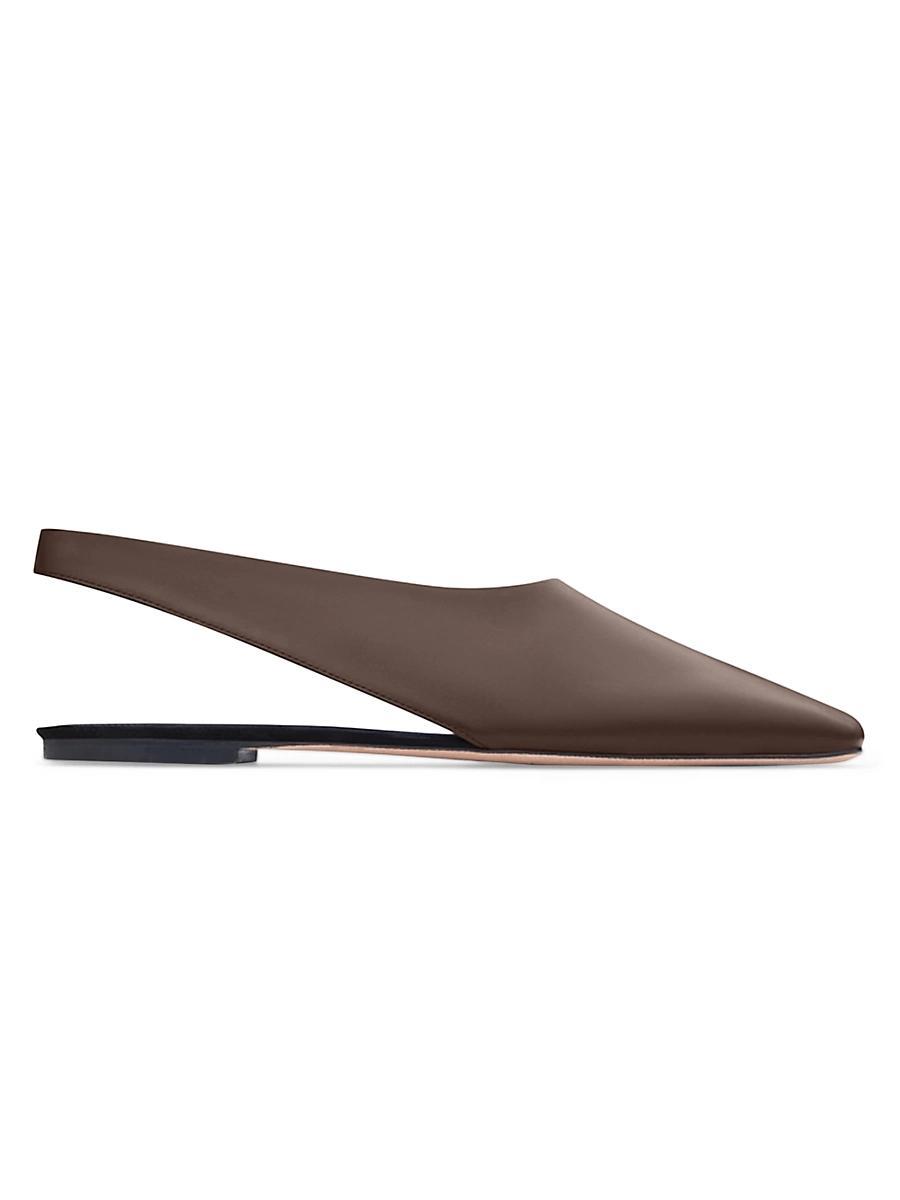 Womens Atlas Leather Slingback Flats Product Image