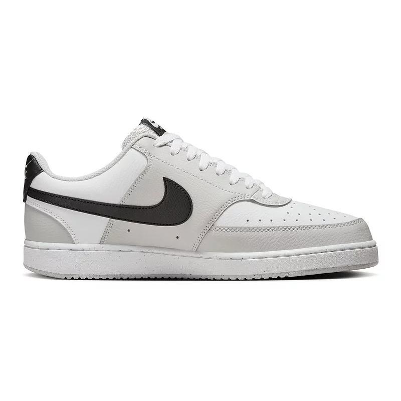 Nike Court Vision Next Nature Men's Low-Top Shoes, Size: 11.5, Gray Fog Black White Product Image
