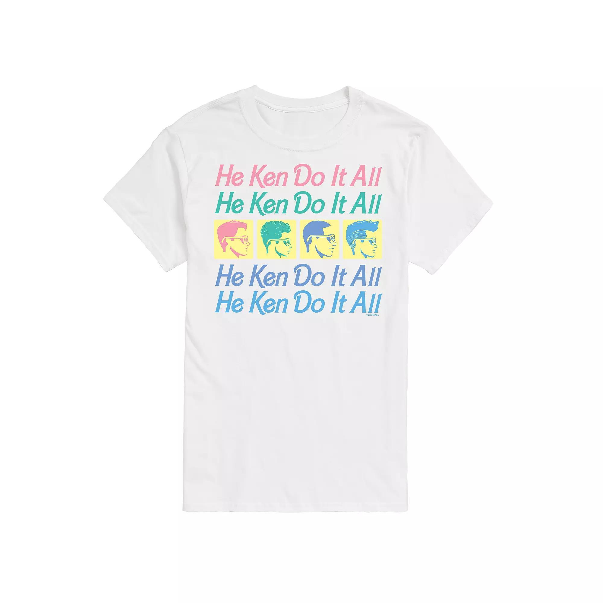 Mens Barbie He Ken Do It All Graphic Tee Blue Product Image