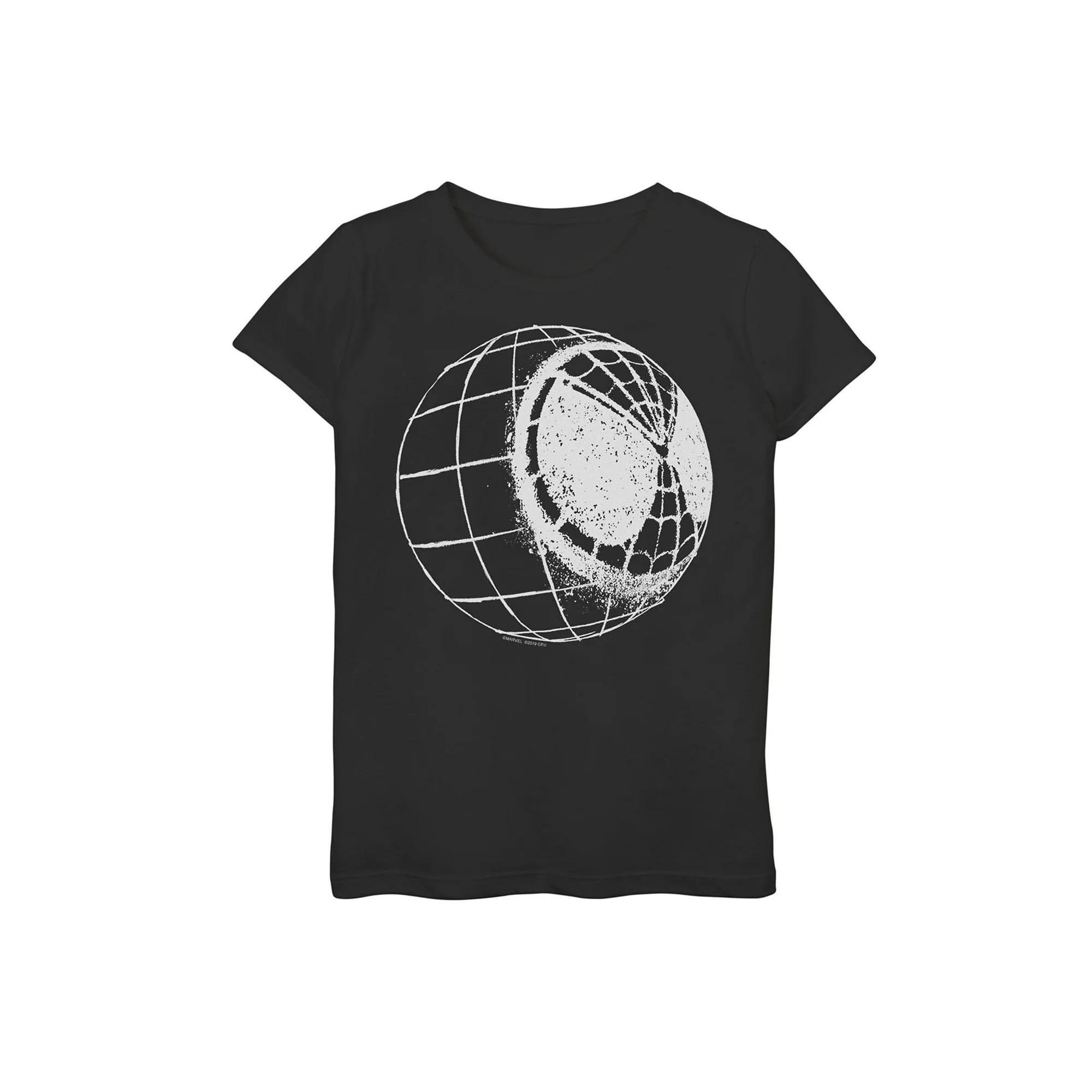 Girls 7-16 Marvel Spider-Man Far From Home Mask Stencil Graphic Tee, Girl's, Size: Large, Black Product Image