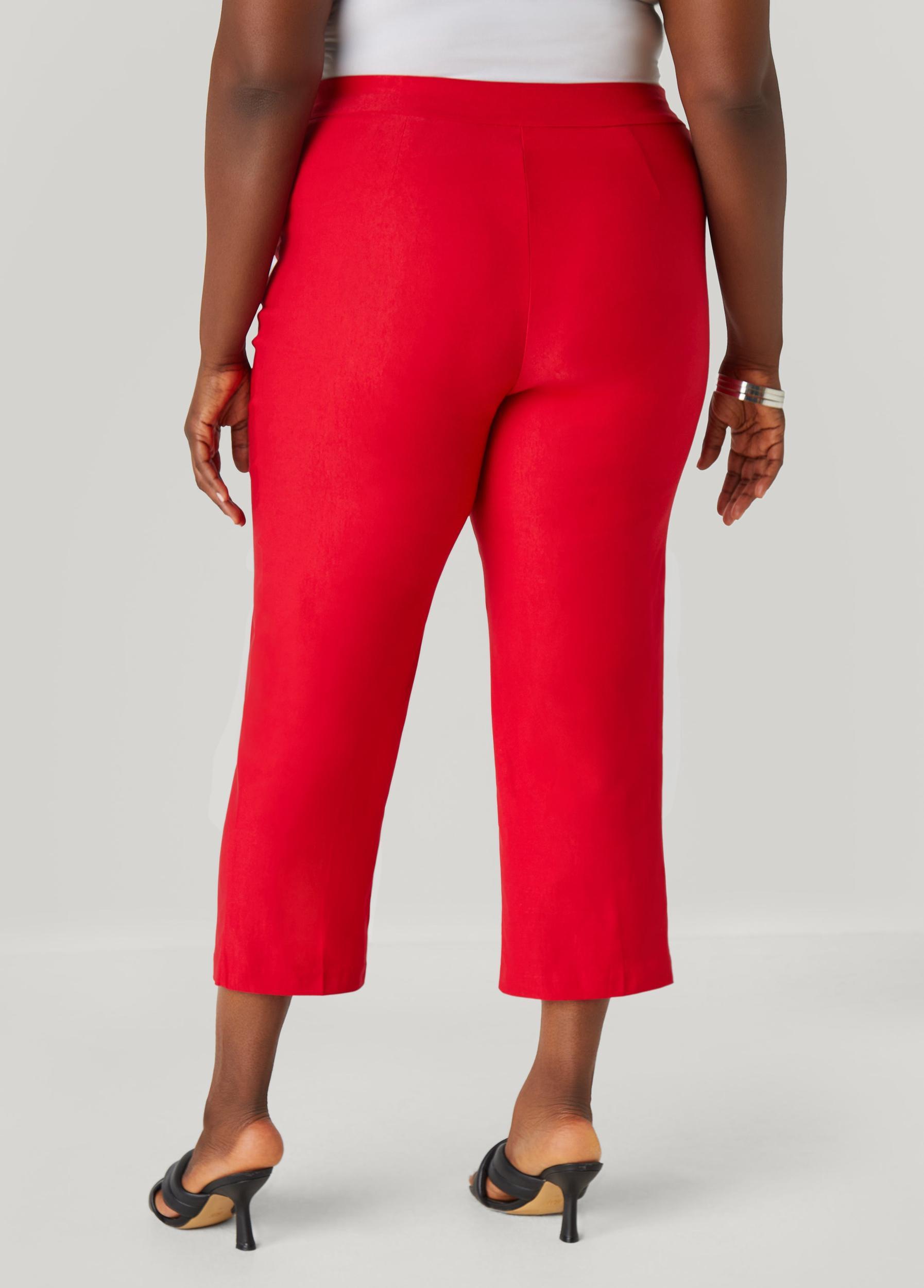 Mid Rise Pull On Capris Product Image