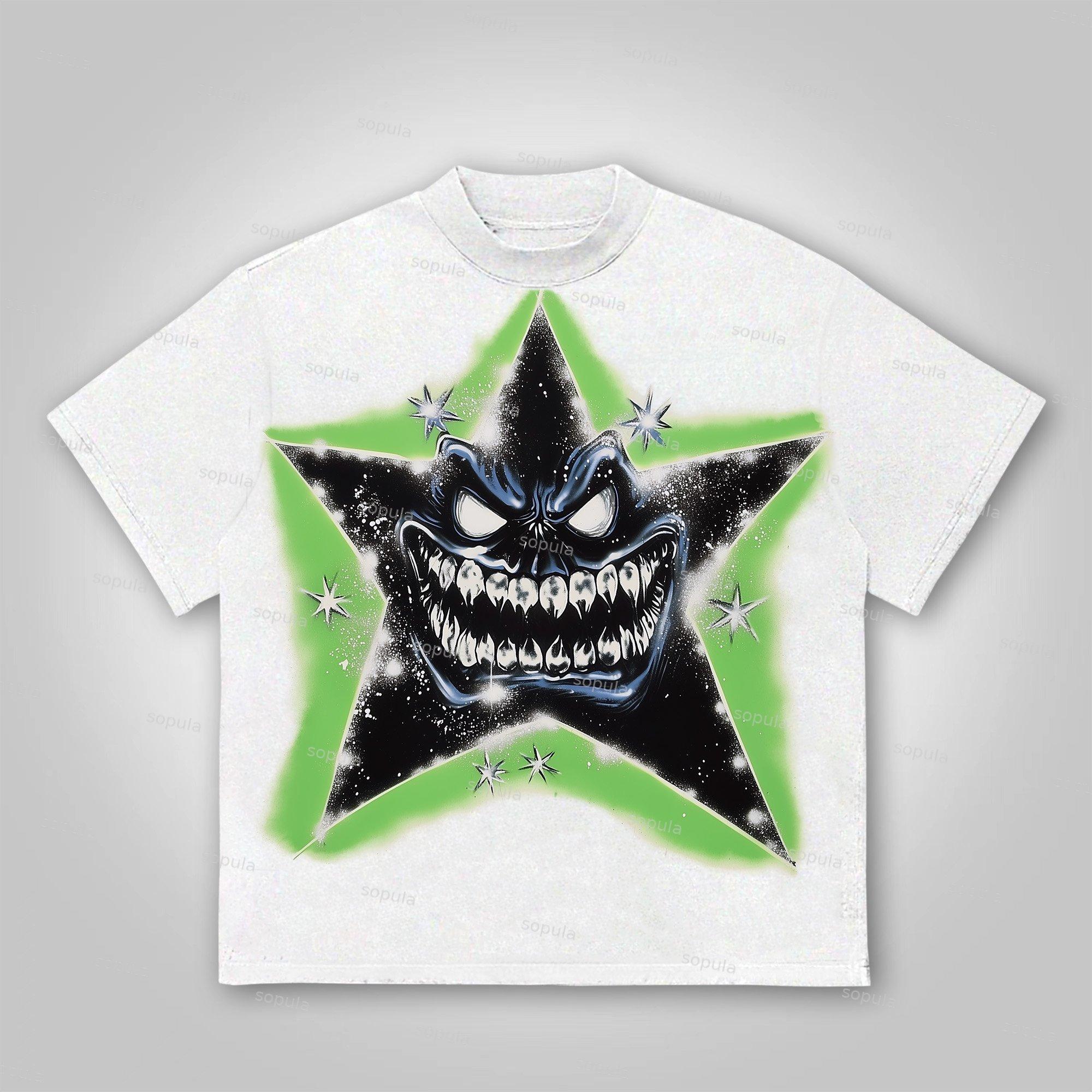 Sopula Path To Paradise.Star Graphics Cotton T-Shirt Product Image