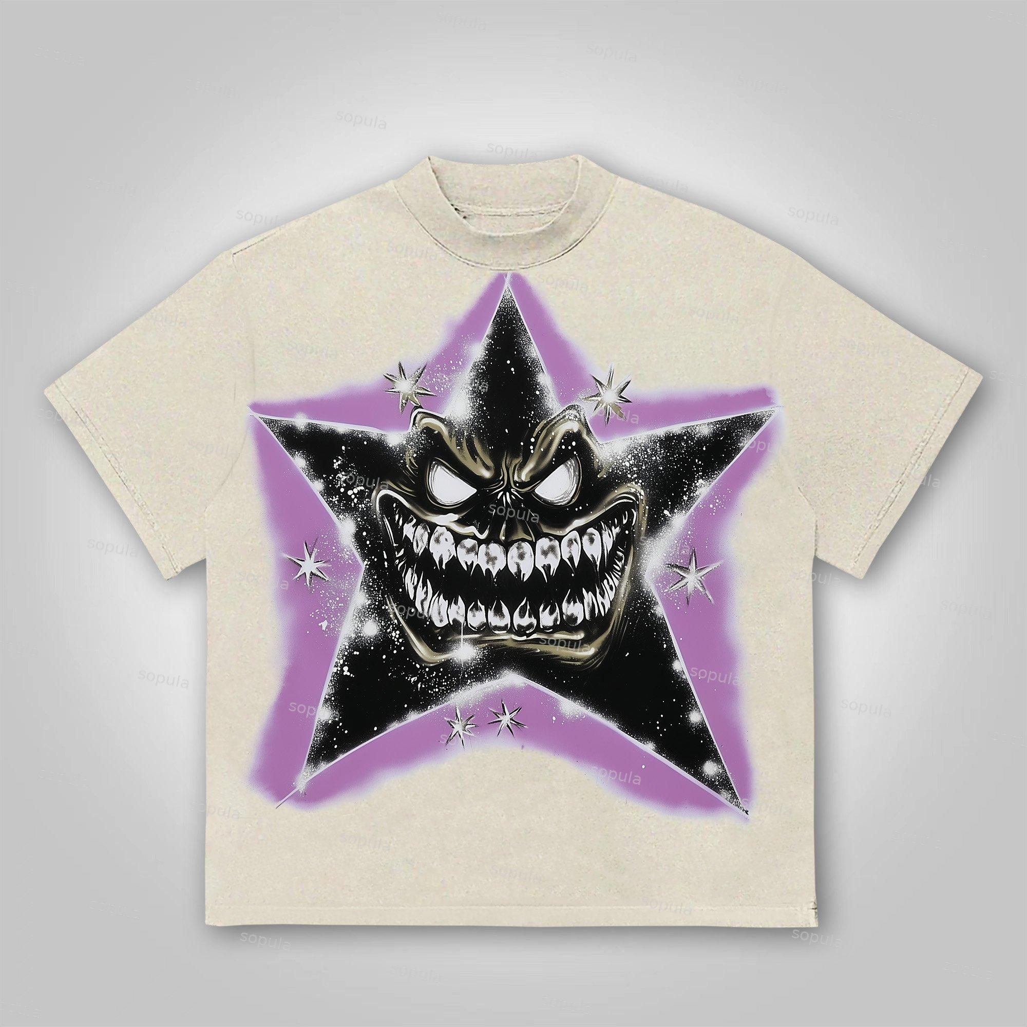 Sopula Path To Paradise.Star Graphics Cotton T-Shirt Product Image