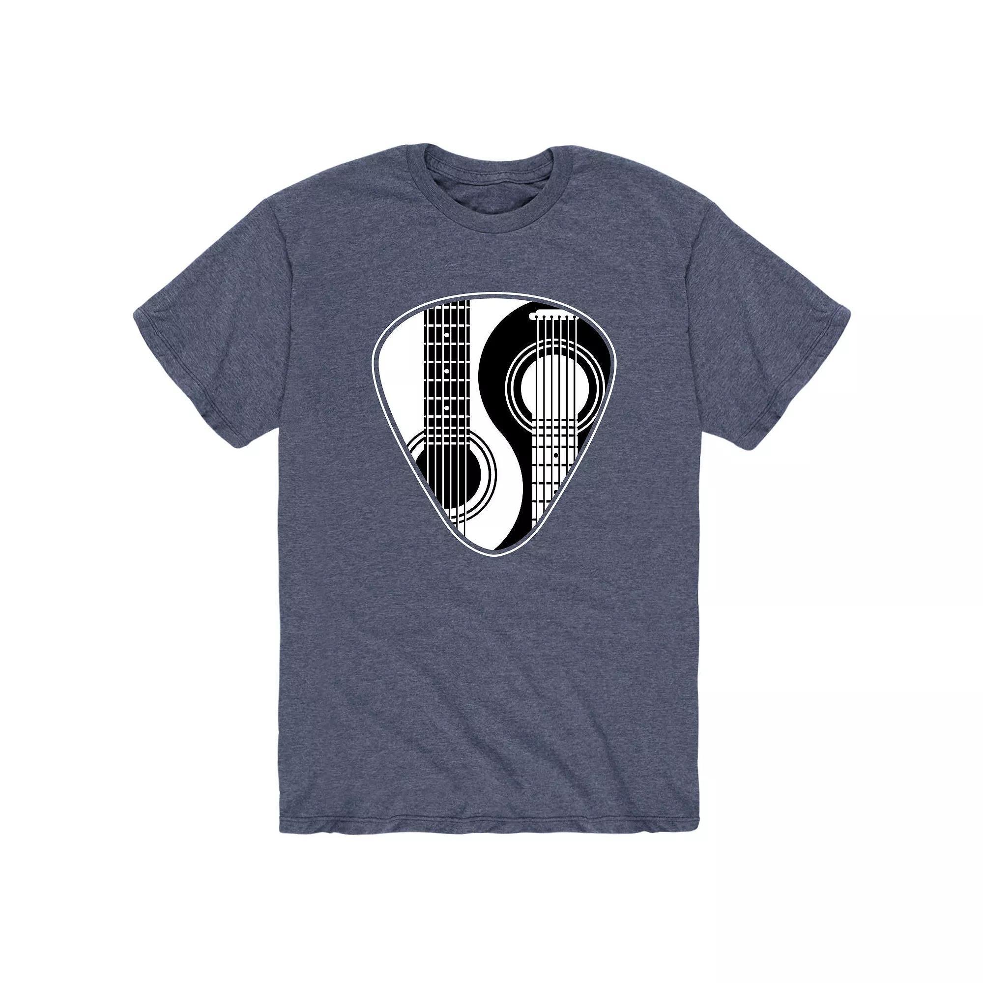 Men's Yin Yang Guitar Pick Tee, Size: XL, Blue Product Image