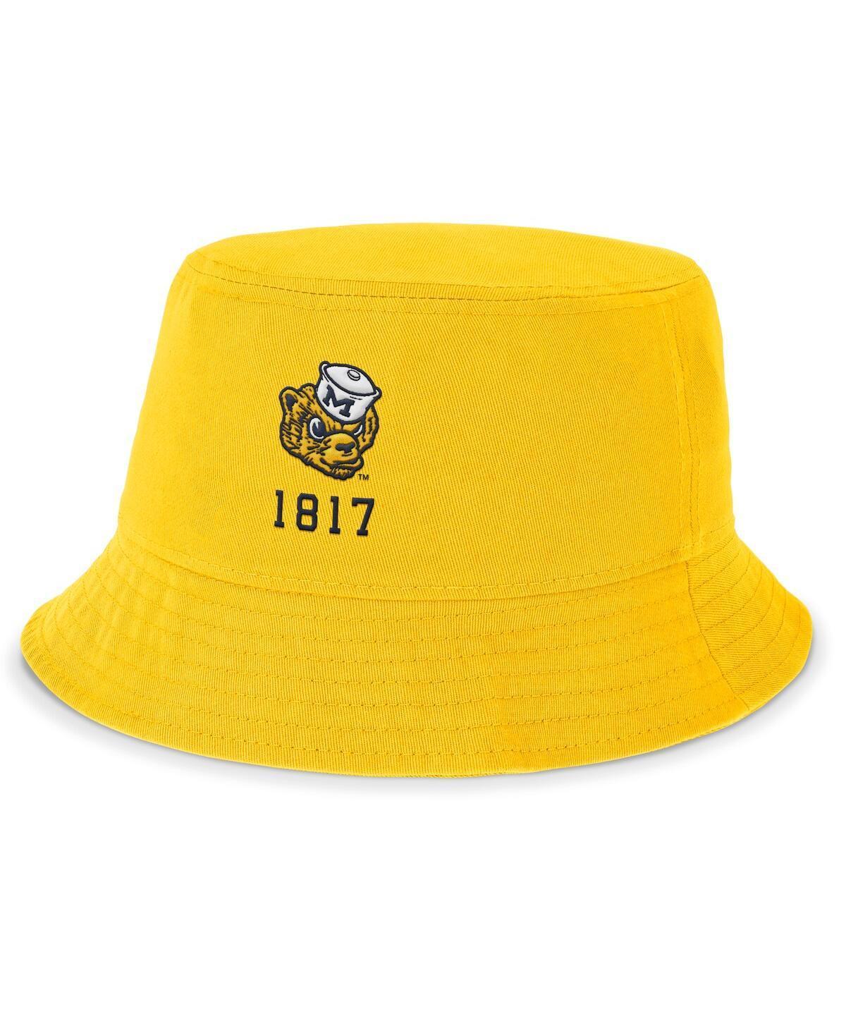 Men's Nike Gold Michigan Wolverines Legacy Apex Bucket Hat, Size: Medium Product Image