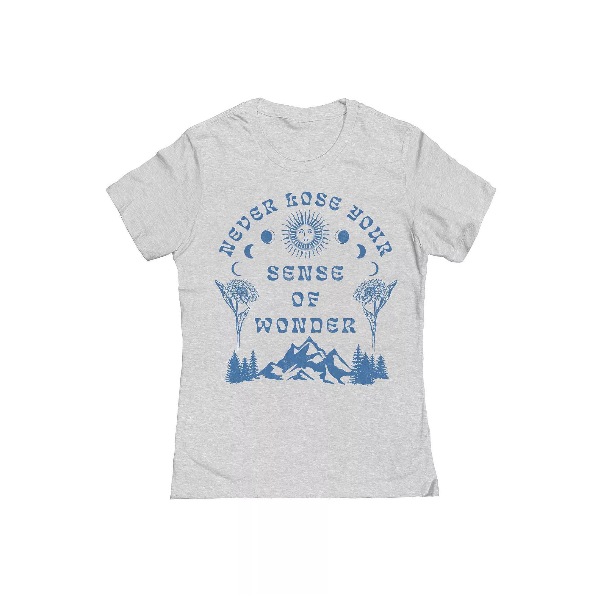 Junior's Grayson Threads by Tai Apparel Sense Of Wonder Graphic Tee, Women's, Size: Medium, Grey Grey Product Image