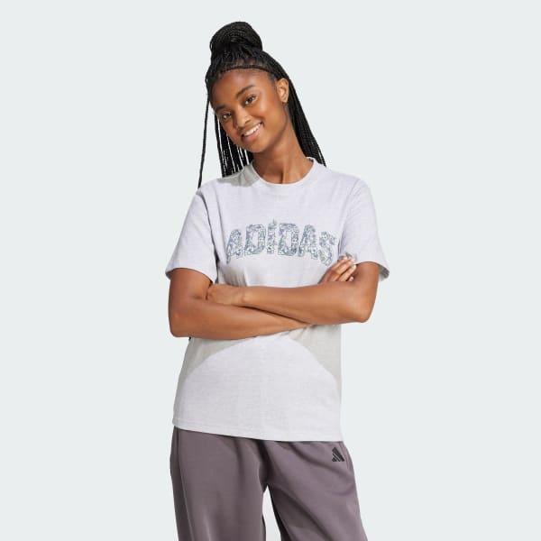 adidas Tech Illustrate Graphic Tee True Pink XS Womens Product Image