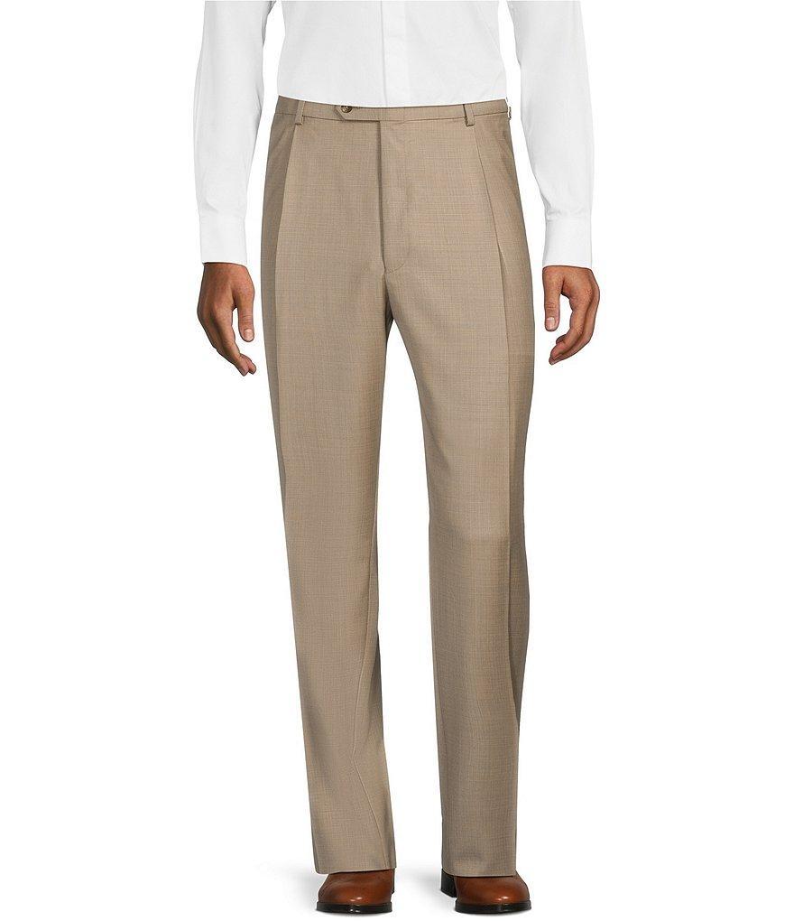 Hart Schaffner Marx Chicago Classic Fit Straight Leg Pleated Fancy Pattern Dress Pants Product Image