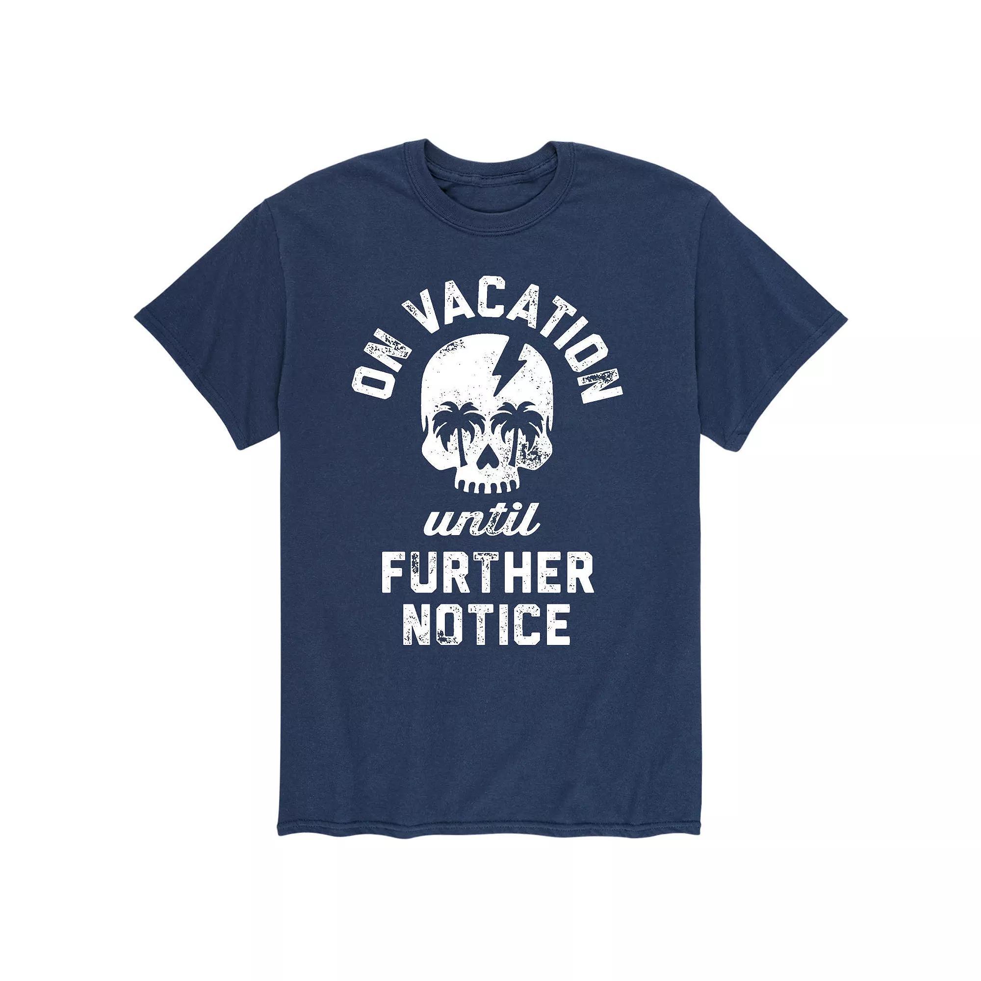 Men's Vacations Until Further Notice Tee, Size: XXL, Blue Product Image