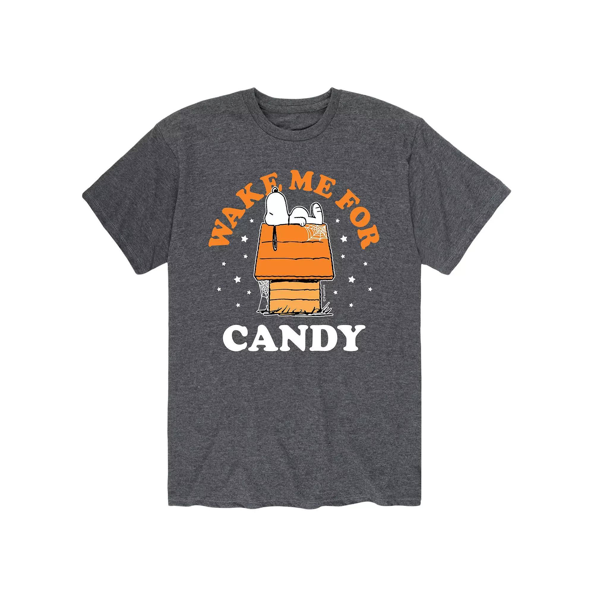 Mens Peanuts Wake Me Up Candy Tee Product Image