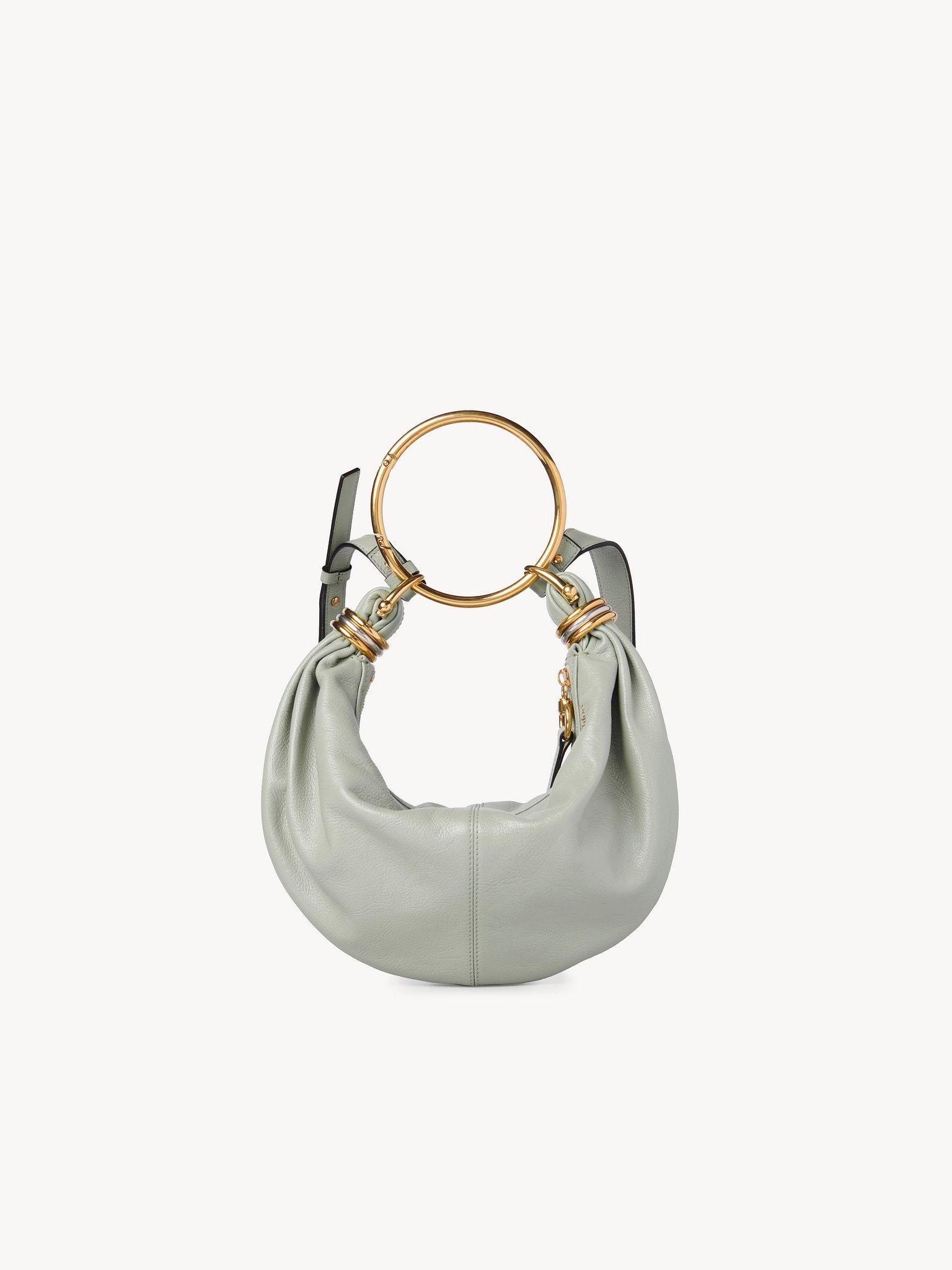 Small Bracelet hobo bag in grained leather Product Image