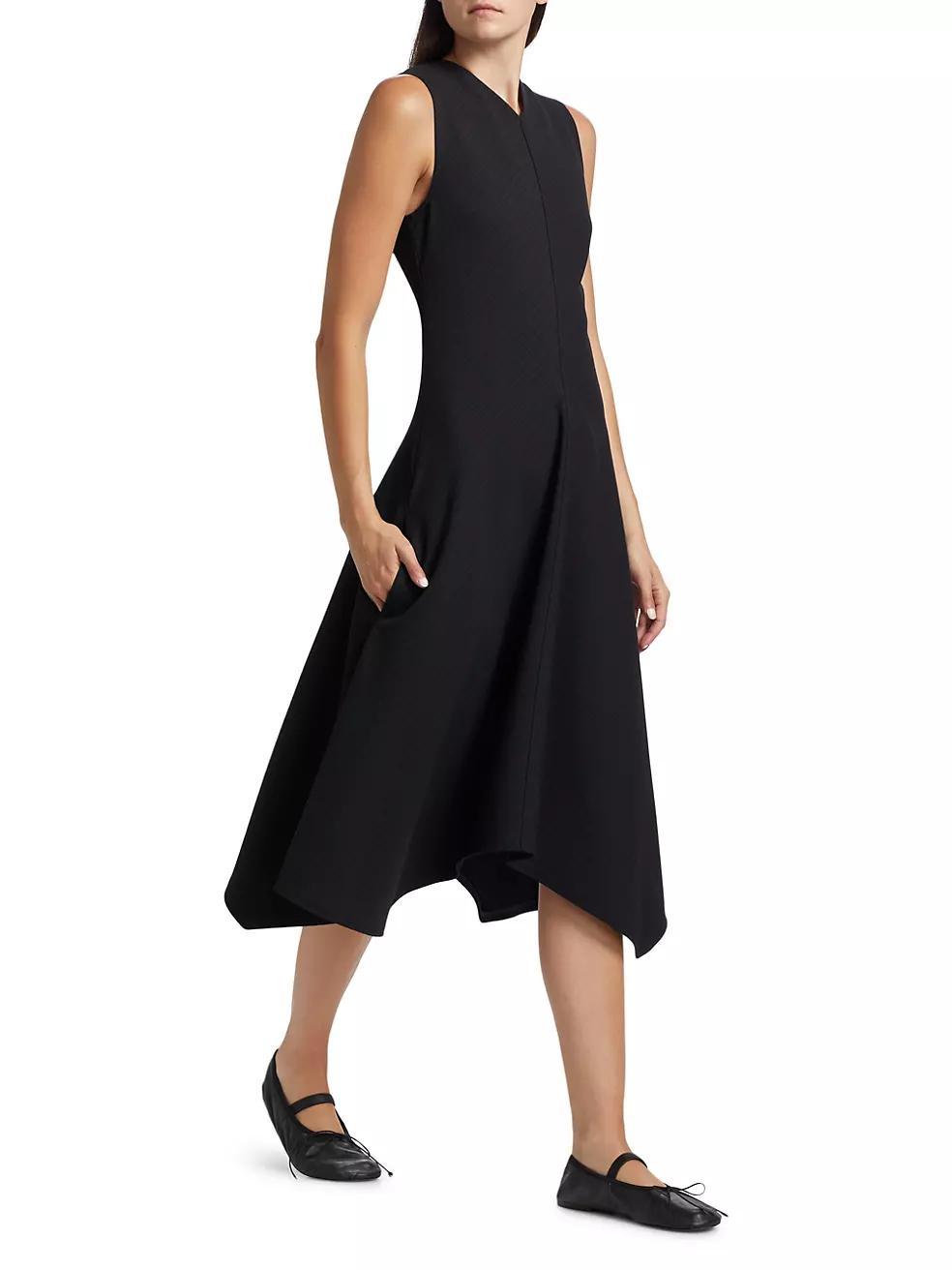 Layla Asymmetric Fit & Flare Midi-Dress Product Image
