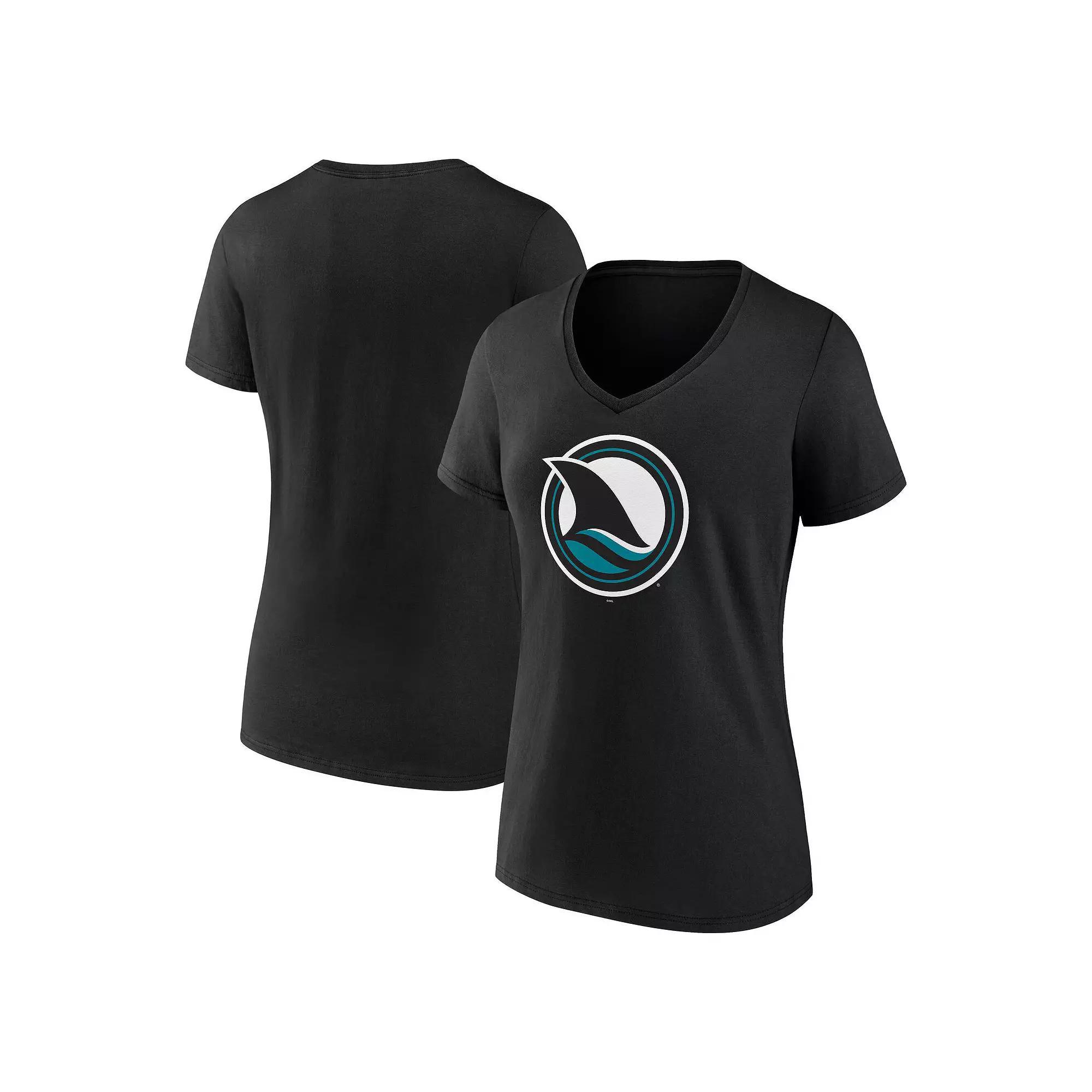 Women's Fanatics Black San Jose Sharks Alternate Graphic T-Shirt, Size: Small, Sks Black Product Image