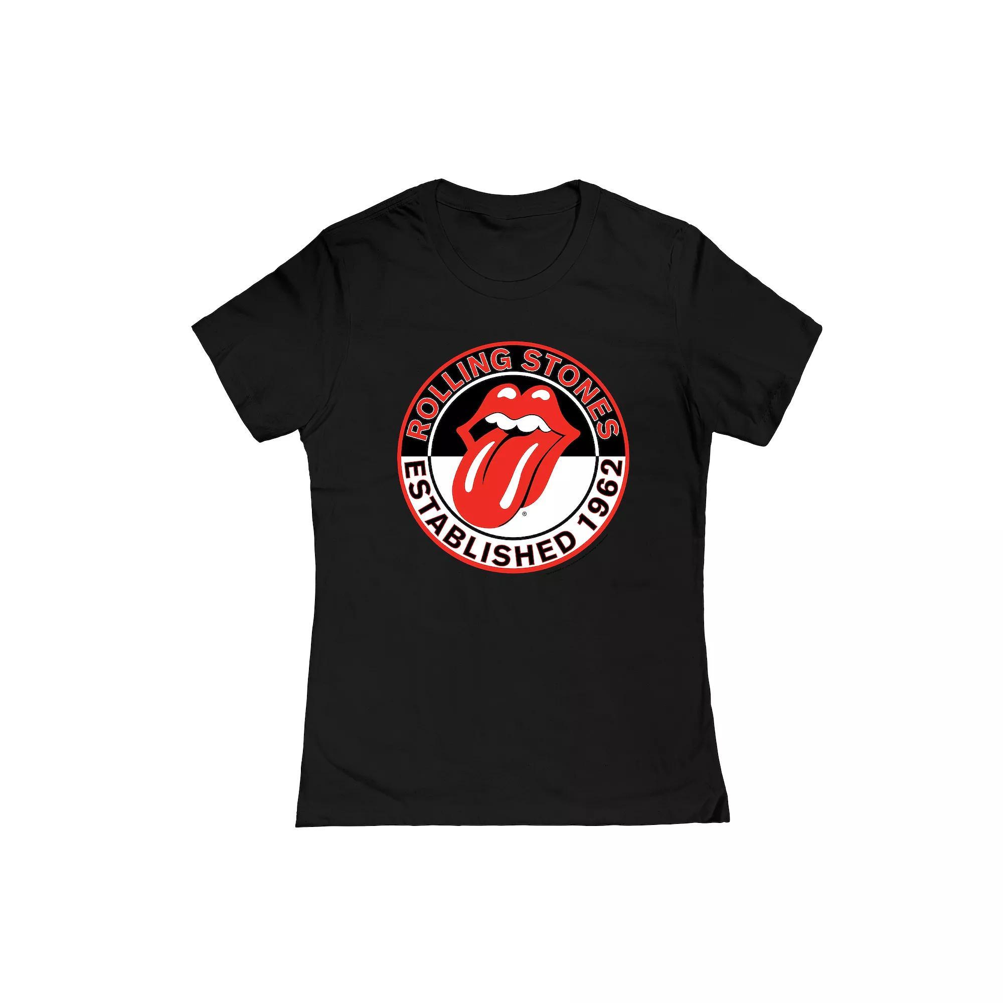 Juniors' Rolling Stones Est 1962 Graphic Tee, Girl's, Size: Medium, Black Product Image