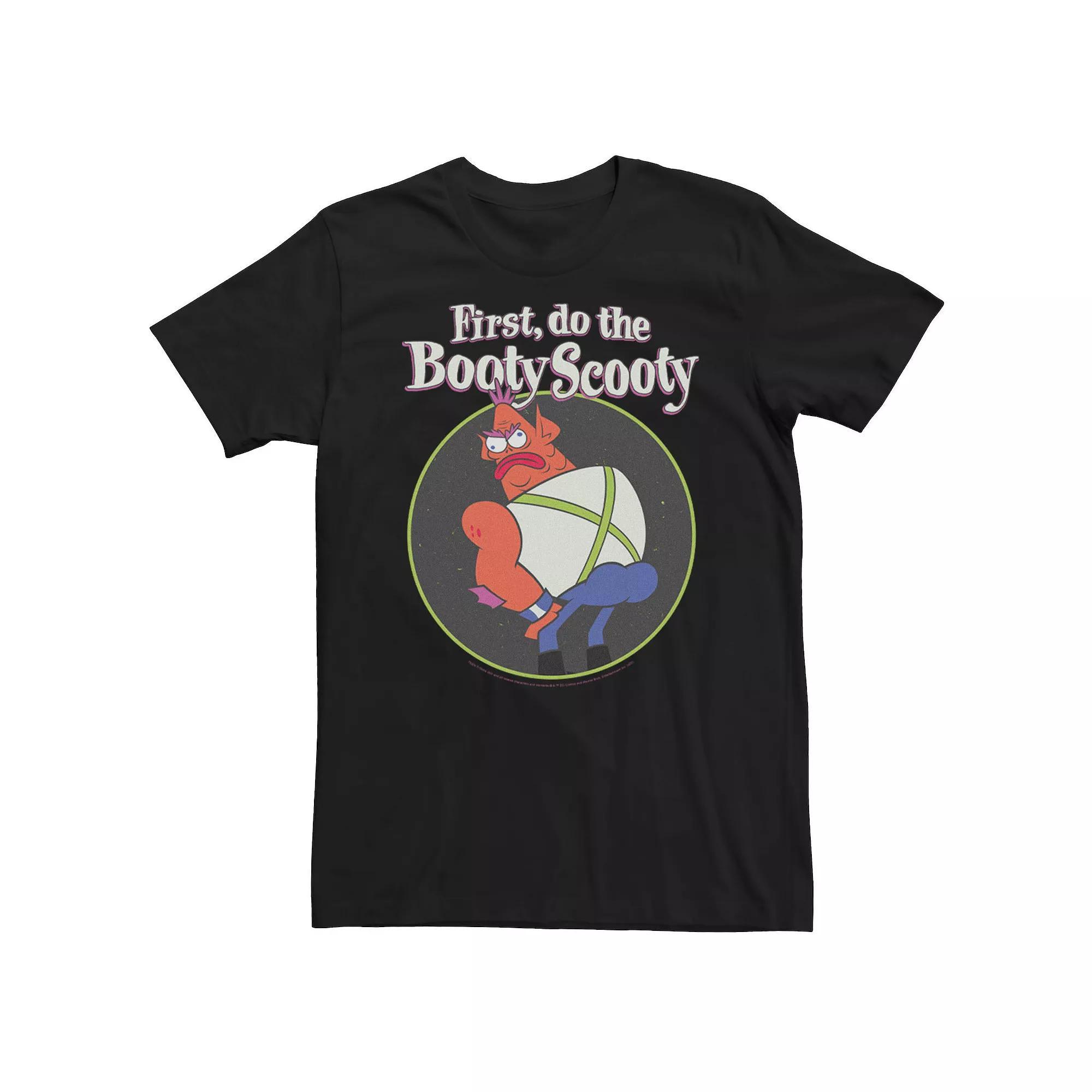 Men's DC Comics Teen Titans Go! First Do The Booty Scooty Tee, Size: 3XL, Black Product Image