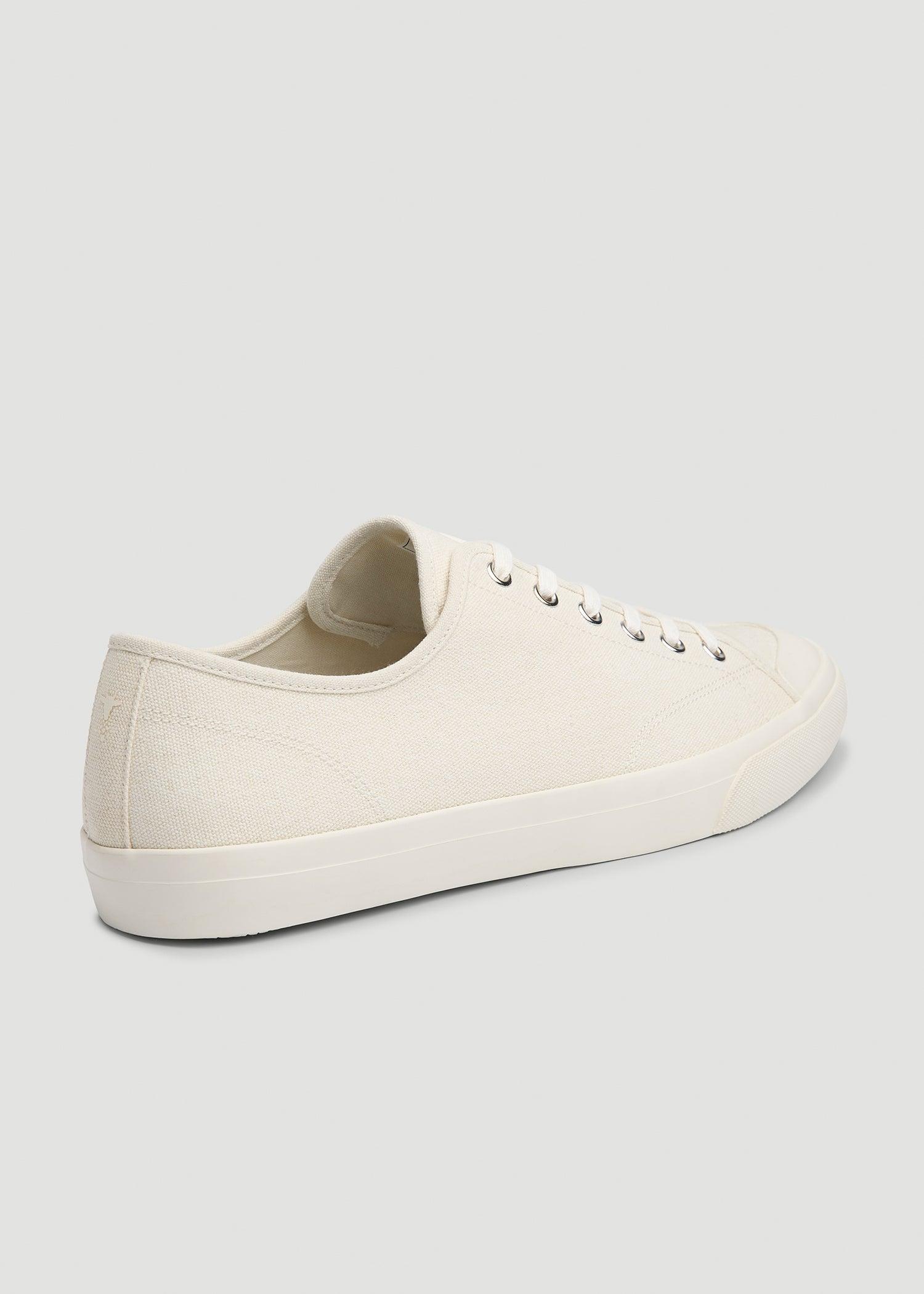 Vulcanized Sneaker for Tall Men in Ecru Product Image