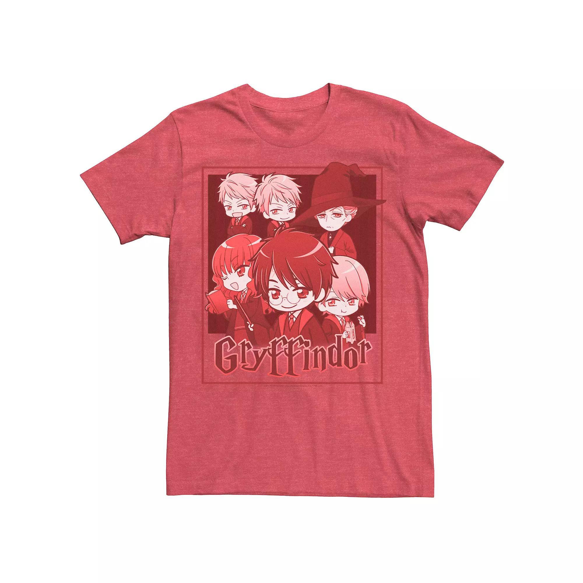 Men's Harry Potter Gryffindor House Group Shot Anime Tee, Size: XL, Red Grey Product Image
