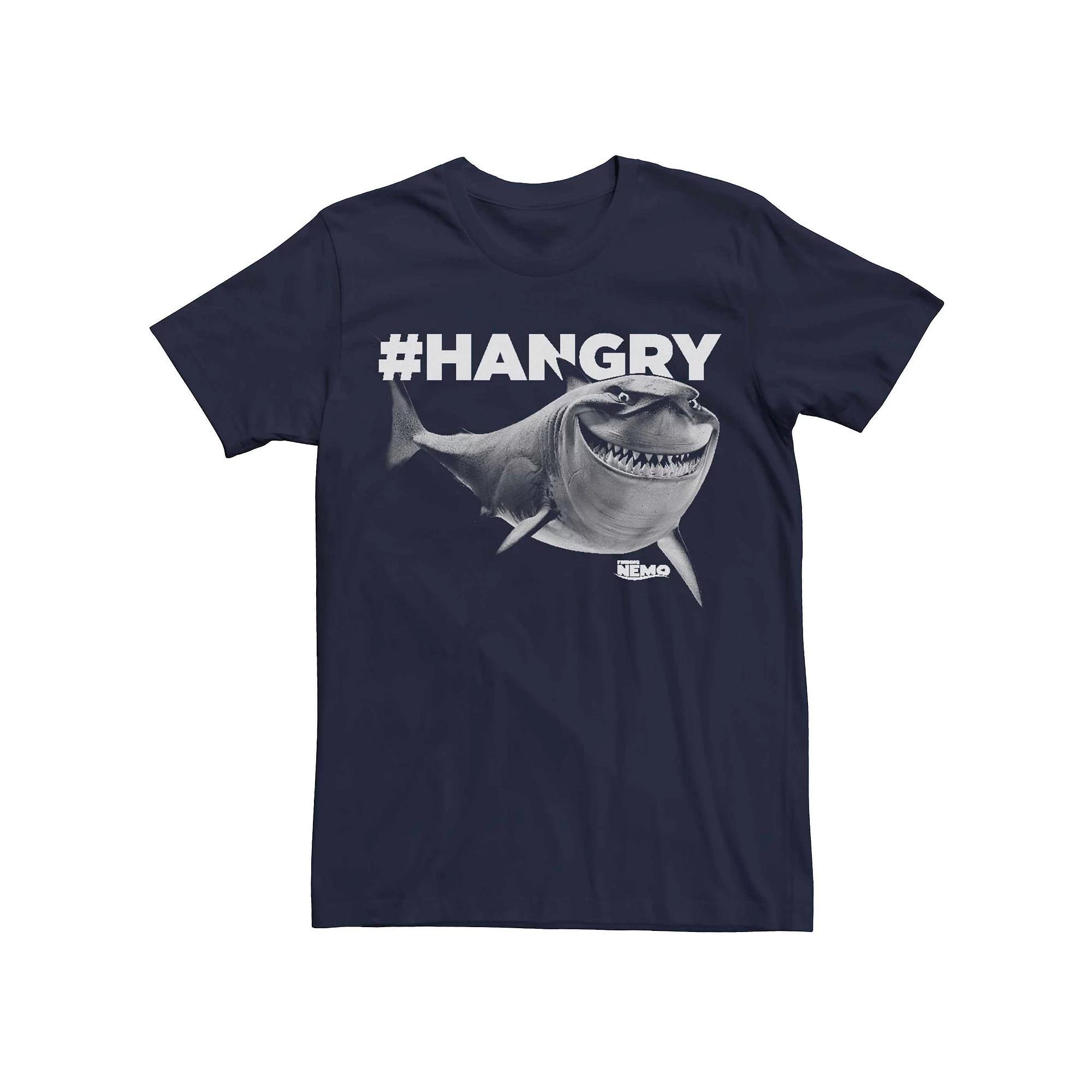 Mens Disney Pixar Finding Nemo Hangry Bruce Graphic Tee Navy Grey Product Image