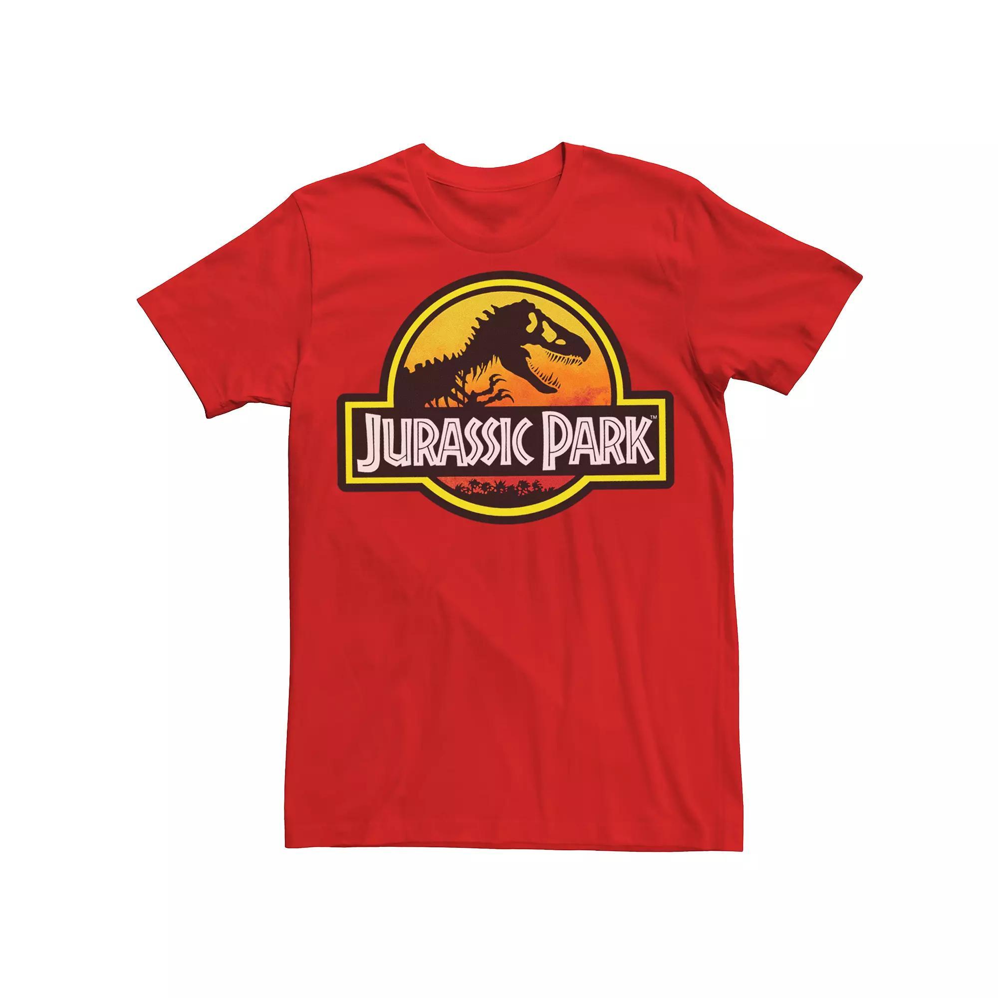 Men's Jurassic Park Classic Logo Tee, Size: Large, Red Product Image