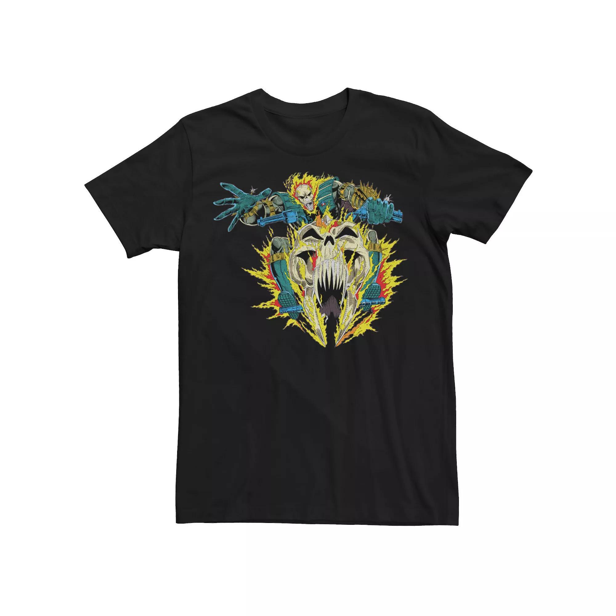 Men's Marvel Ghost Rider Action Shot Tee, Size: Large, Black Product Image