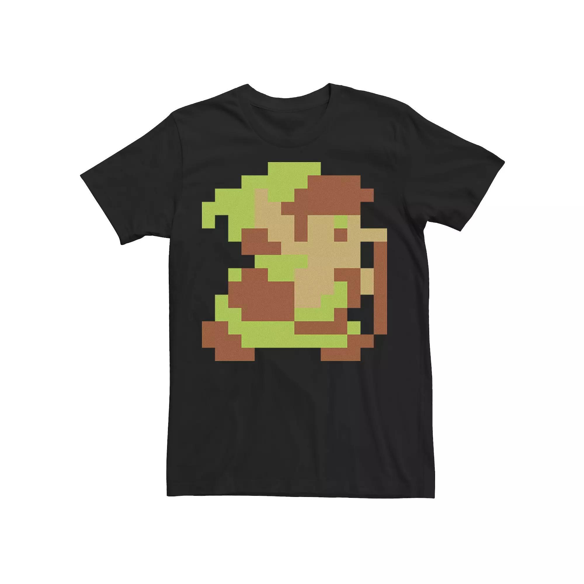 Men's Zelda Link 8-Bit Sword Fight Tee, Size: Large, Black Product Image