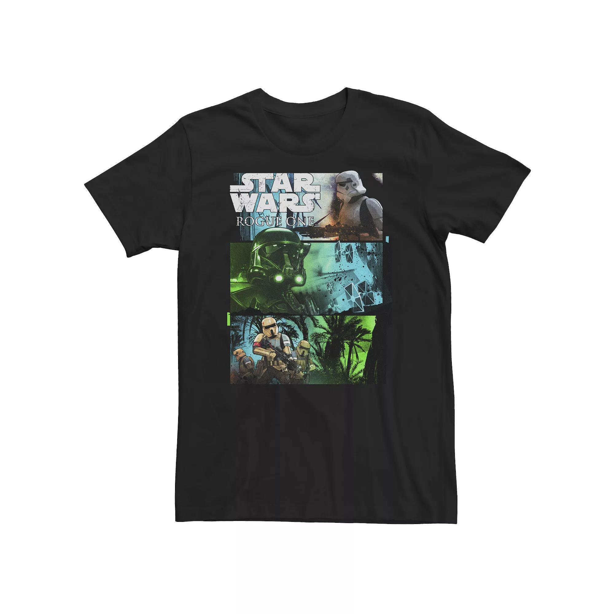 Big & Tall Star Wars Element Panels Tee, Men's, Size: XXL Tall, Black Product Image