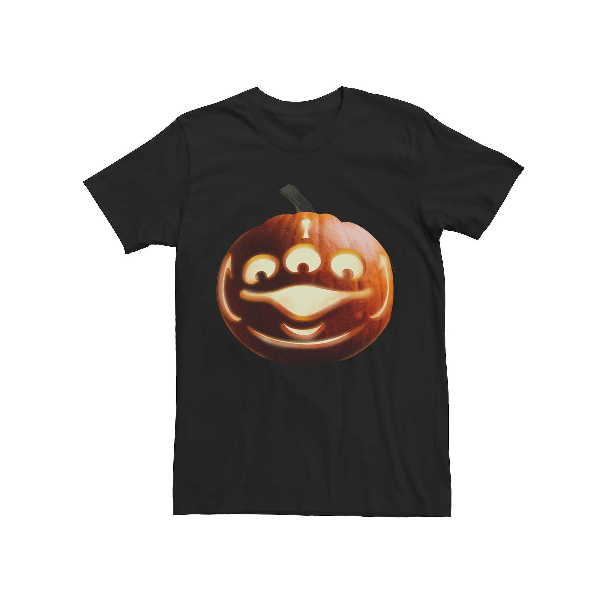 Mens Toy Story Alien Face Pumpkin Carving Tee Product Image
